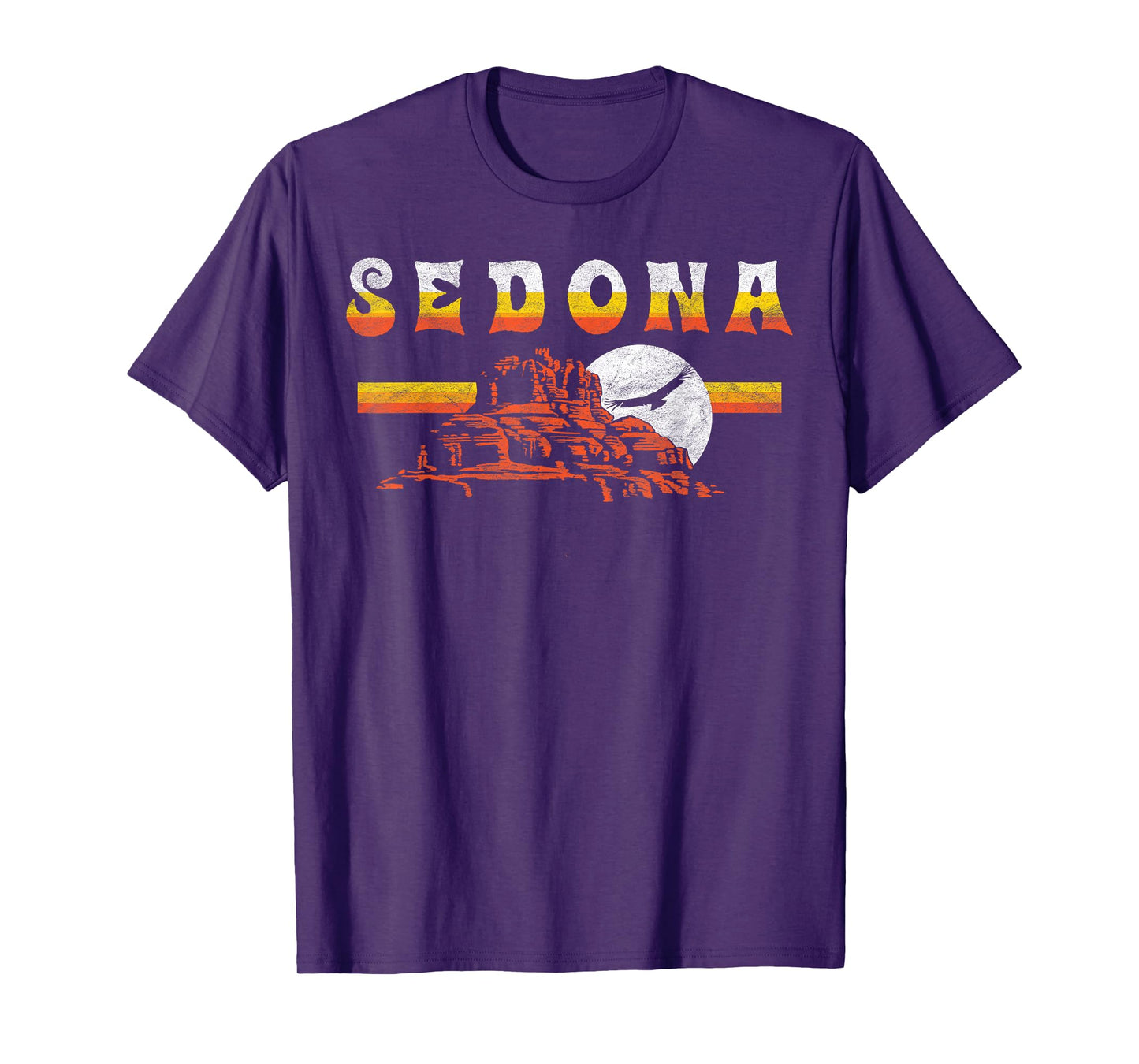 Sedona Arizona Vintage Distressed Bell Skirt Hiking Retro T-Shirt