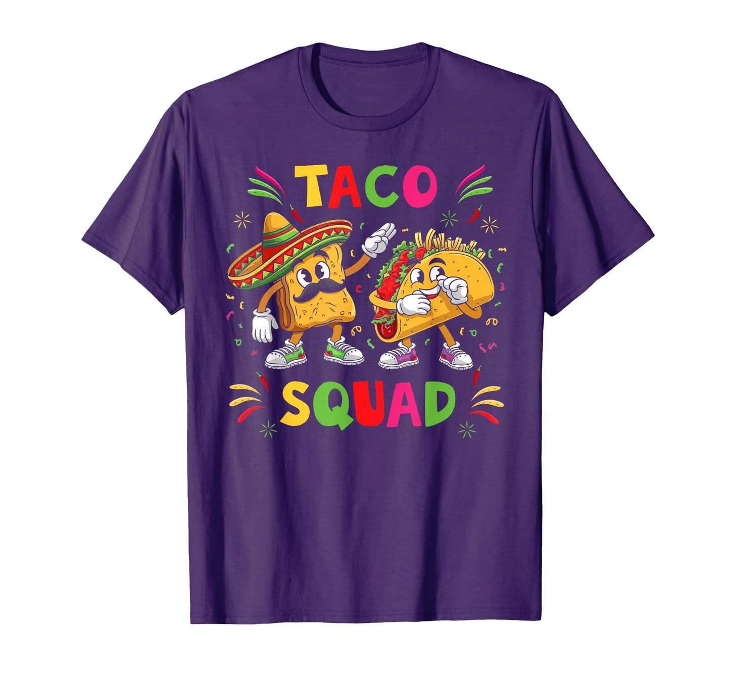Funny Taco Squad Cute Mexican Food Lover Cinco De Mayo Party T-Shirt