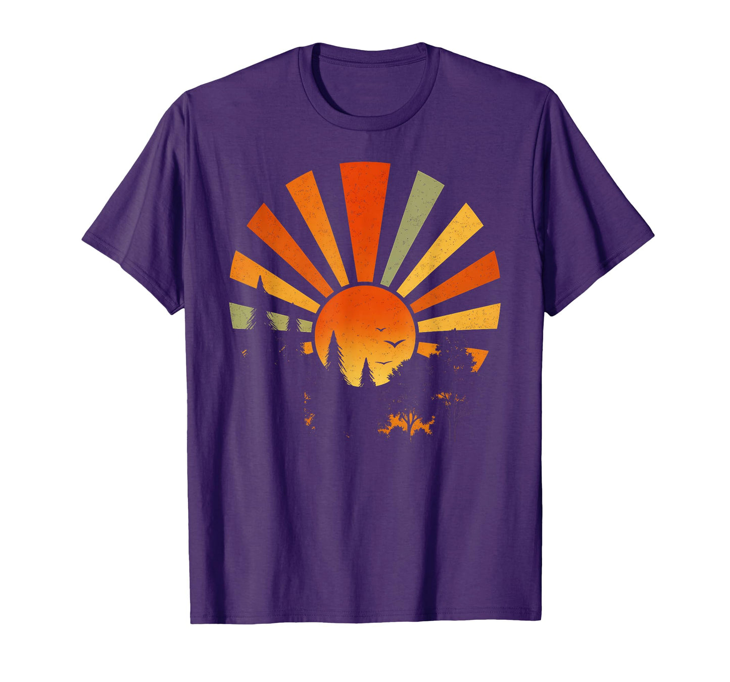 Trees Wildlife Nature Vintage Forest Shirt Sun Outdoors T-Shirt