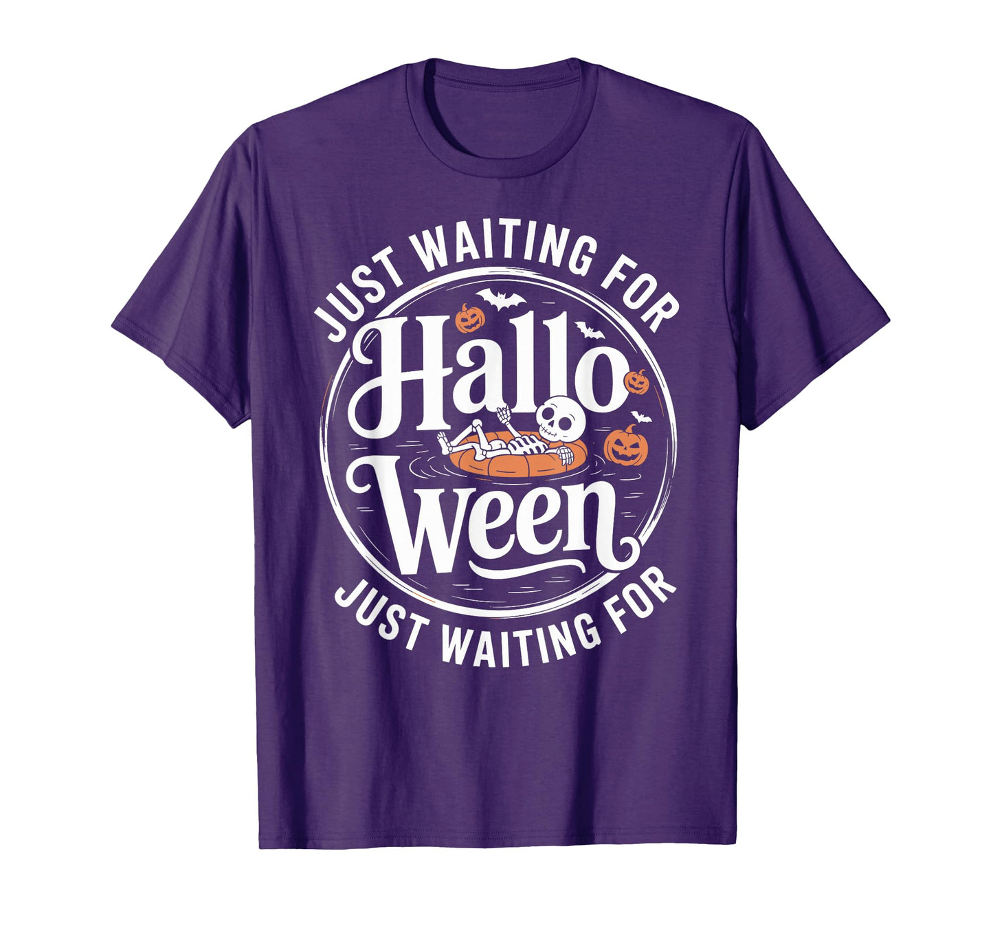 Halloween Skeleton Just Waiting for Halloween T-Shirt