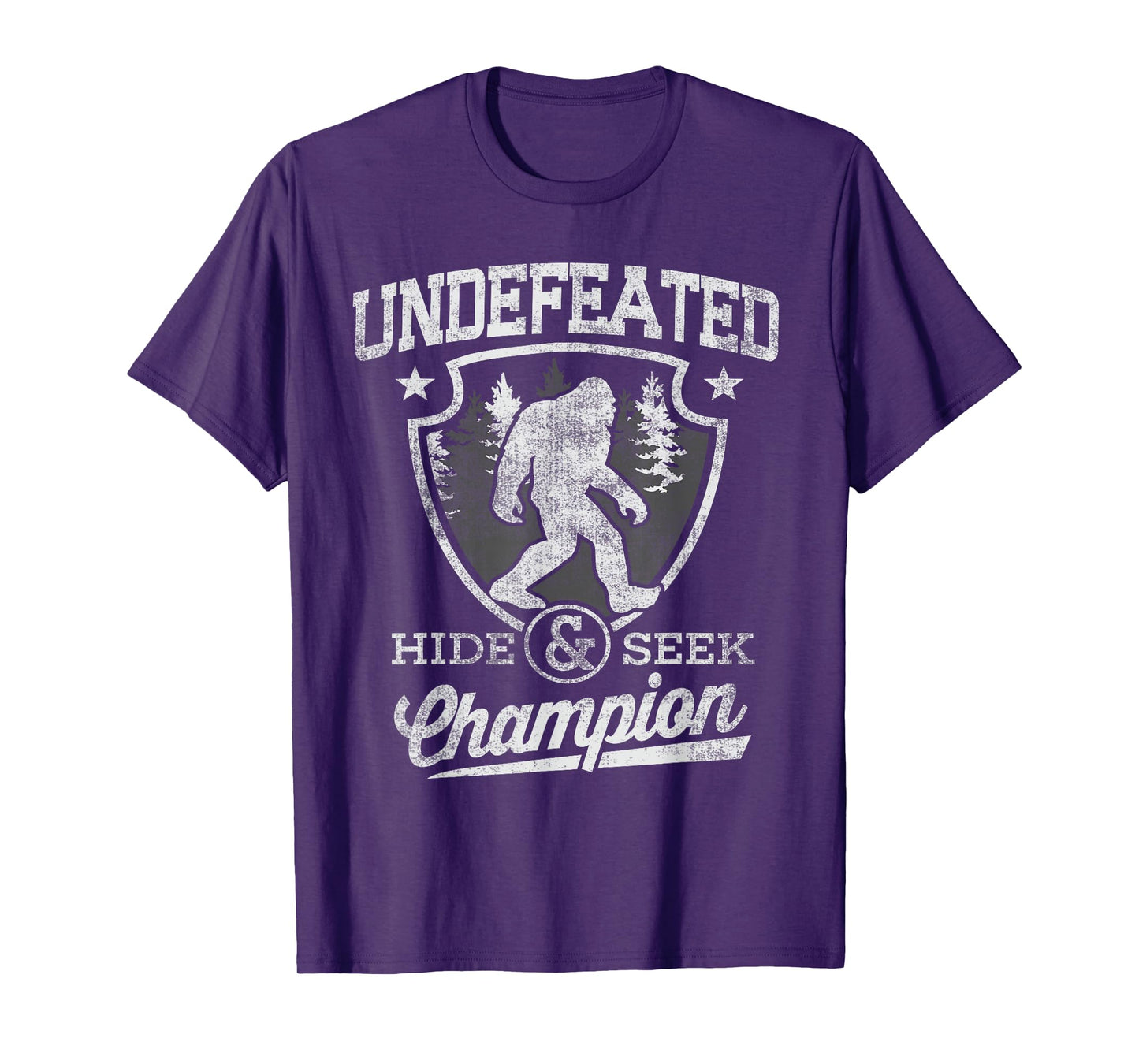 Bigfoot hide and seek champion Shirt for Sasquatch Men Kids T-Shirt