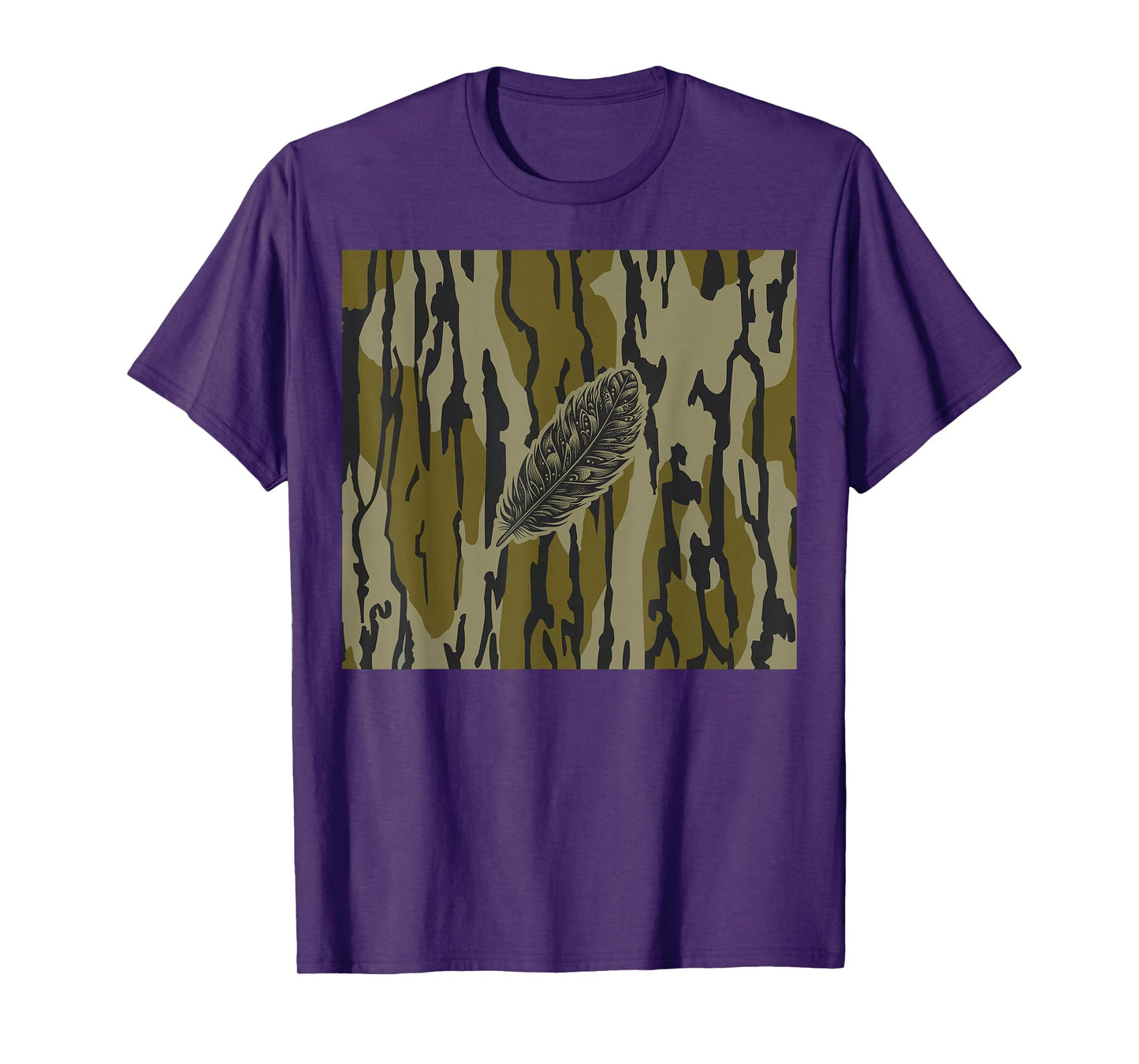 Turkey Feather Bottom lands Camo T-Shirt
