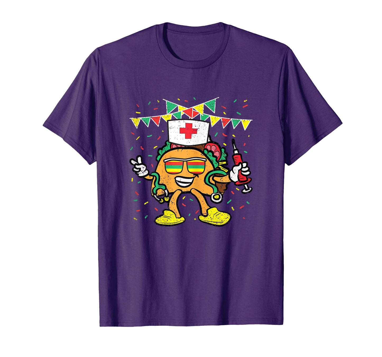 Taco Nurse Cinco De Mayo Nursing RN Mexican Food Fiesta T-Shirt