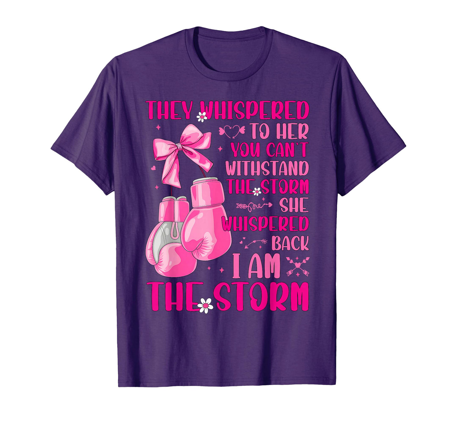 I'm The Storm Warrior Pink Ribbon Women Breast Cancer T-Shirt