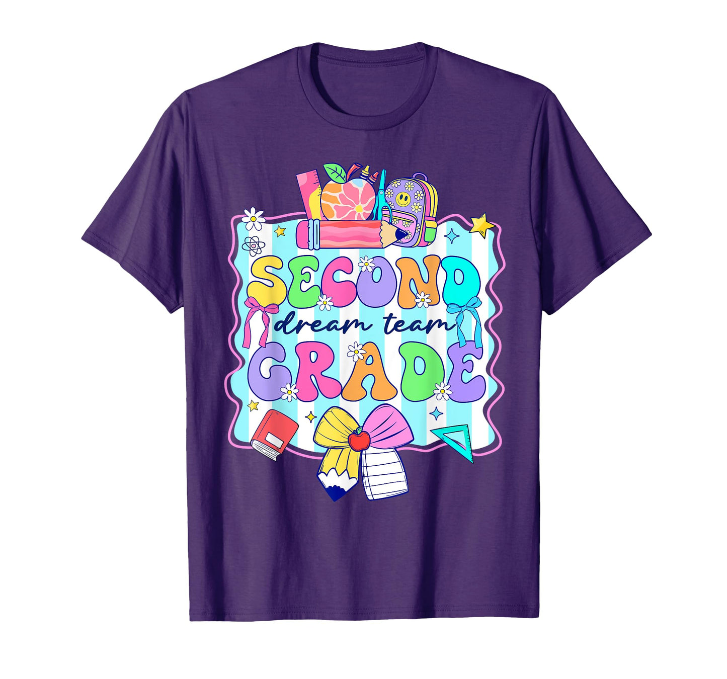 2nd Grade For Girls Boy Teacher Second Grade Back to School T-Shirt