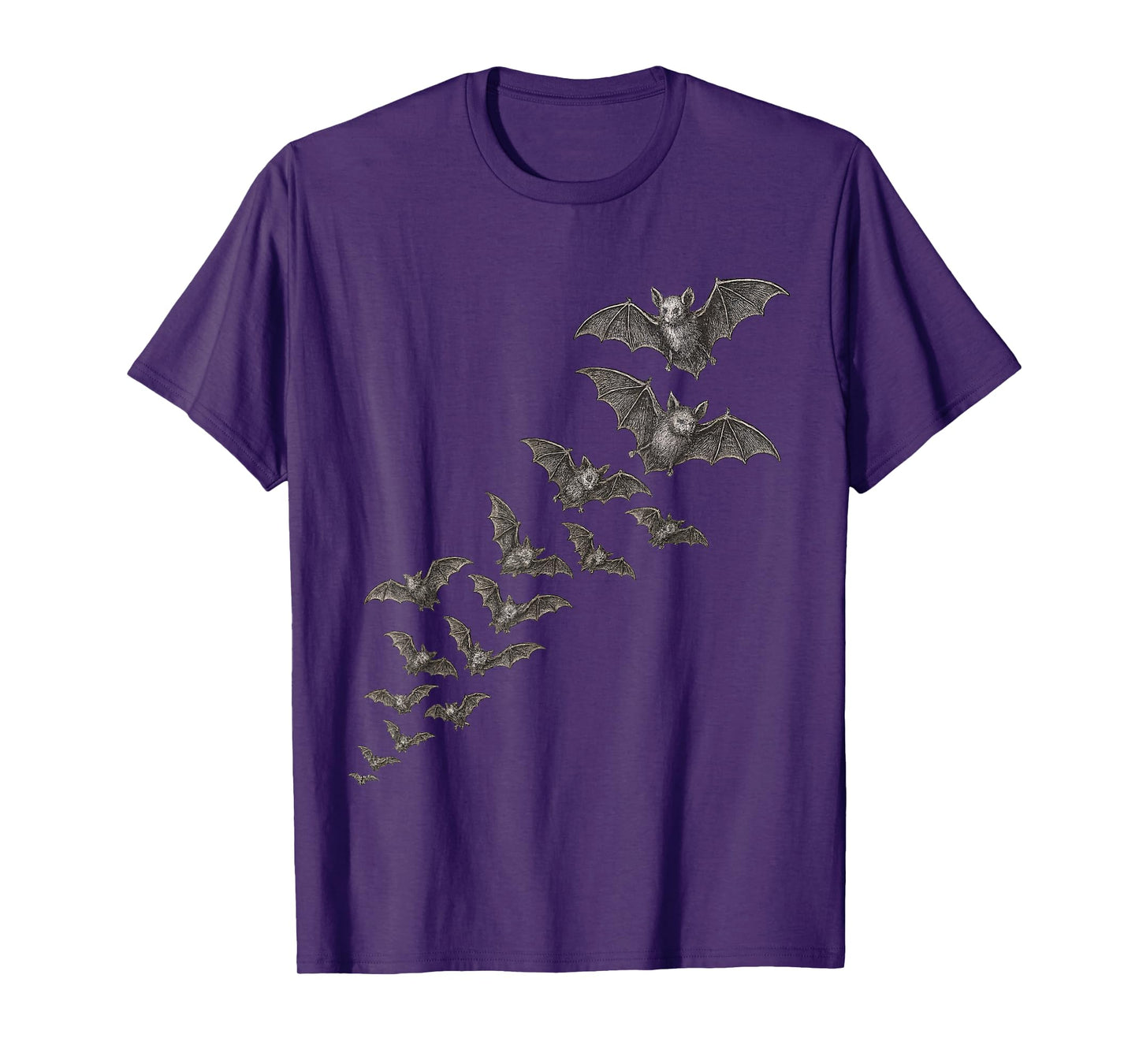 Halloween Goth Bats Spooky Cute Dark Aesthetic Bat Horror T-Shirt
