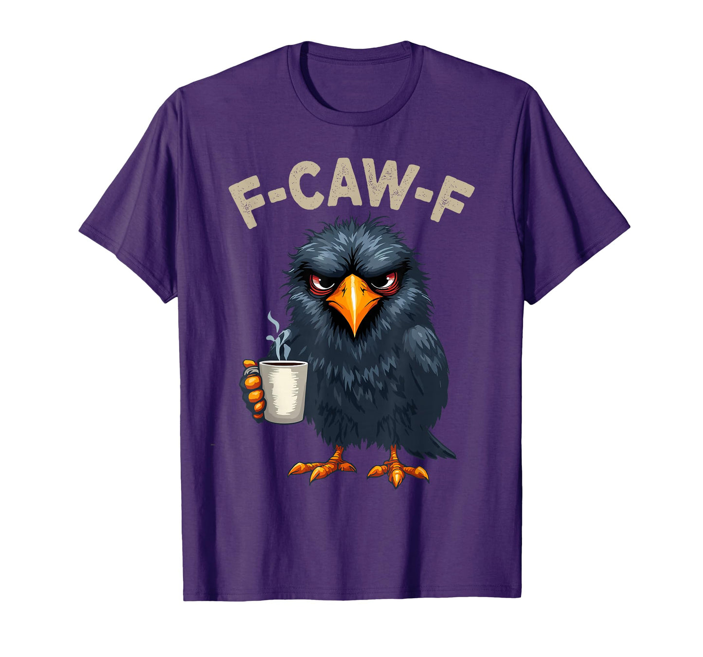 Black Crow, F-Caw-F Funny Black Bird T-Shirt