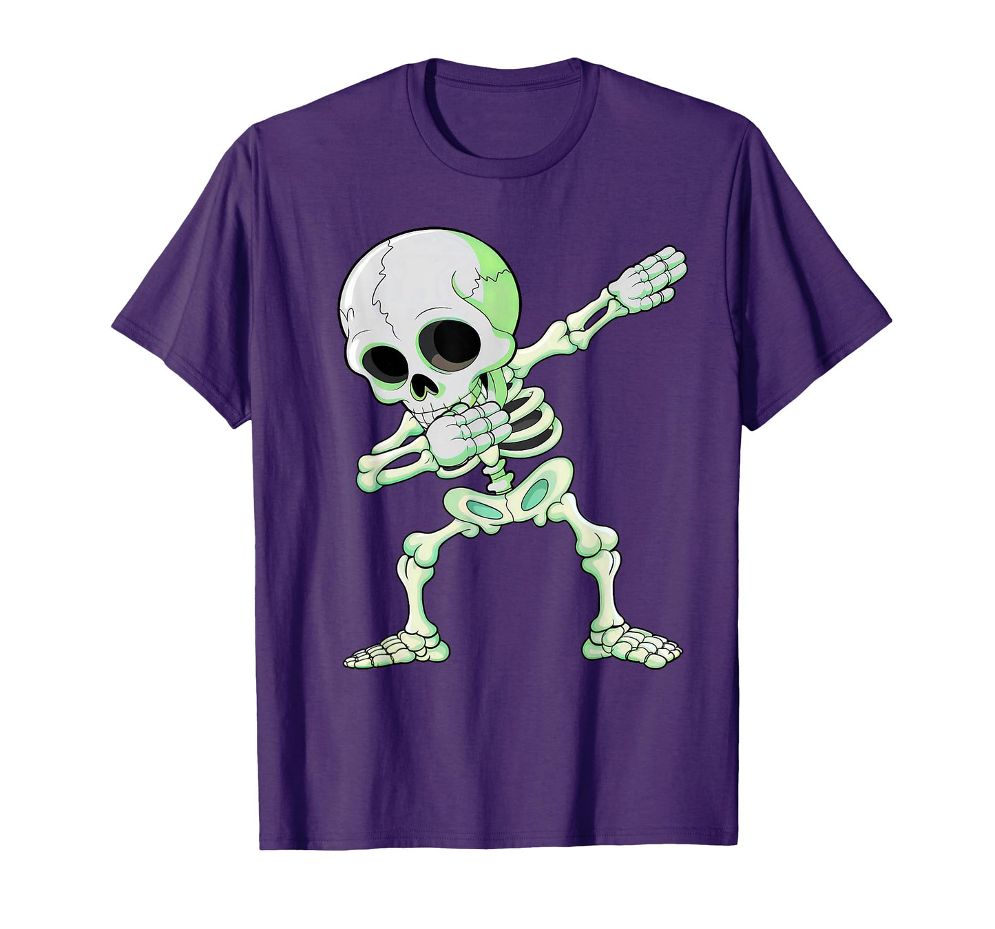 Halloween Men Boys Dabbing Skeleton Skull Funny Dab Dance T-Shirt