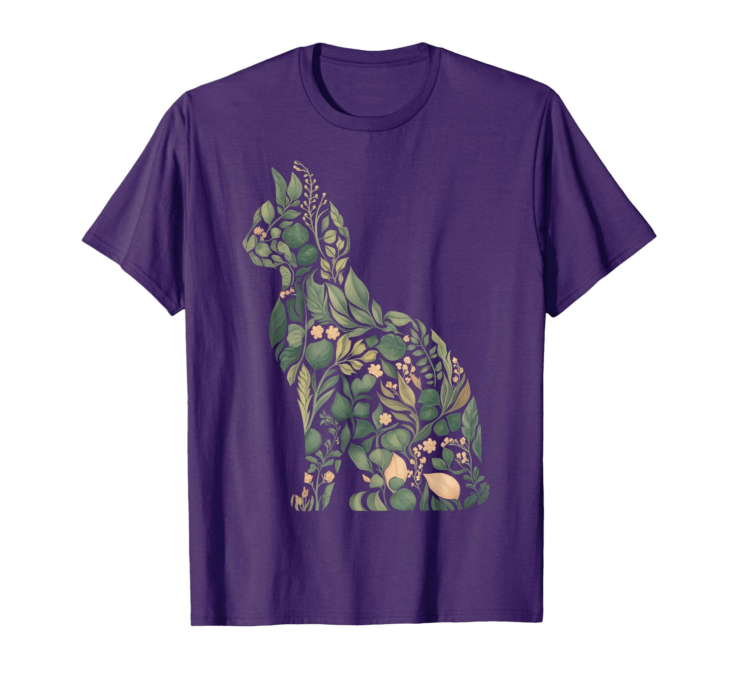 Cat Flowers Cat Floral T-Shirt