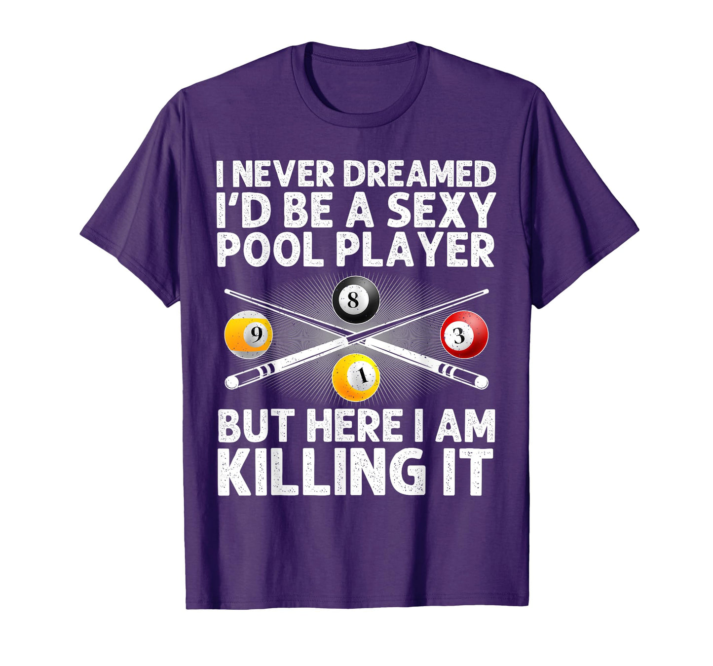 Best Pool Design For Men Women Billiards Lover Pool Player T-Shirt