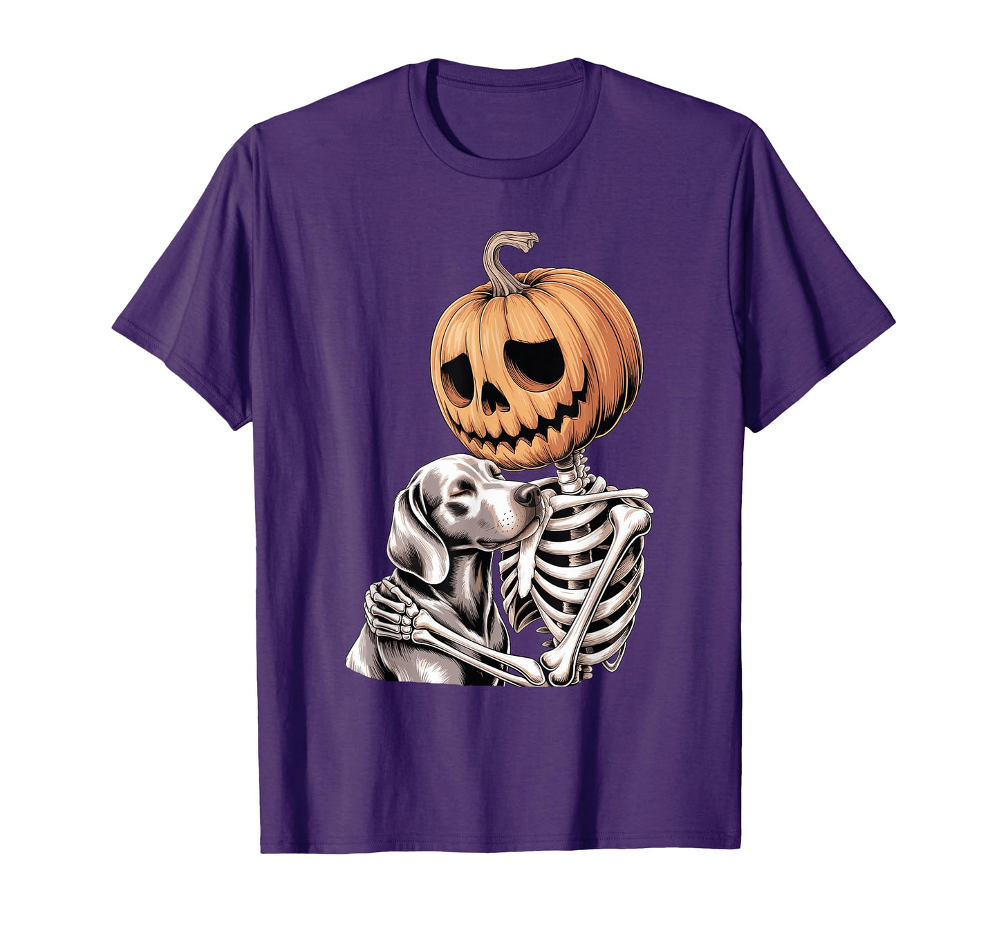 Halloween Skeleton Weimaraner Weimaraners T-Shirt