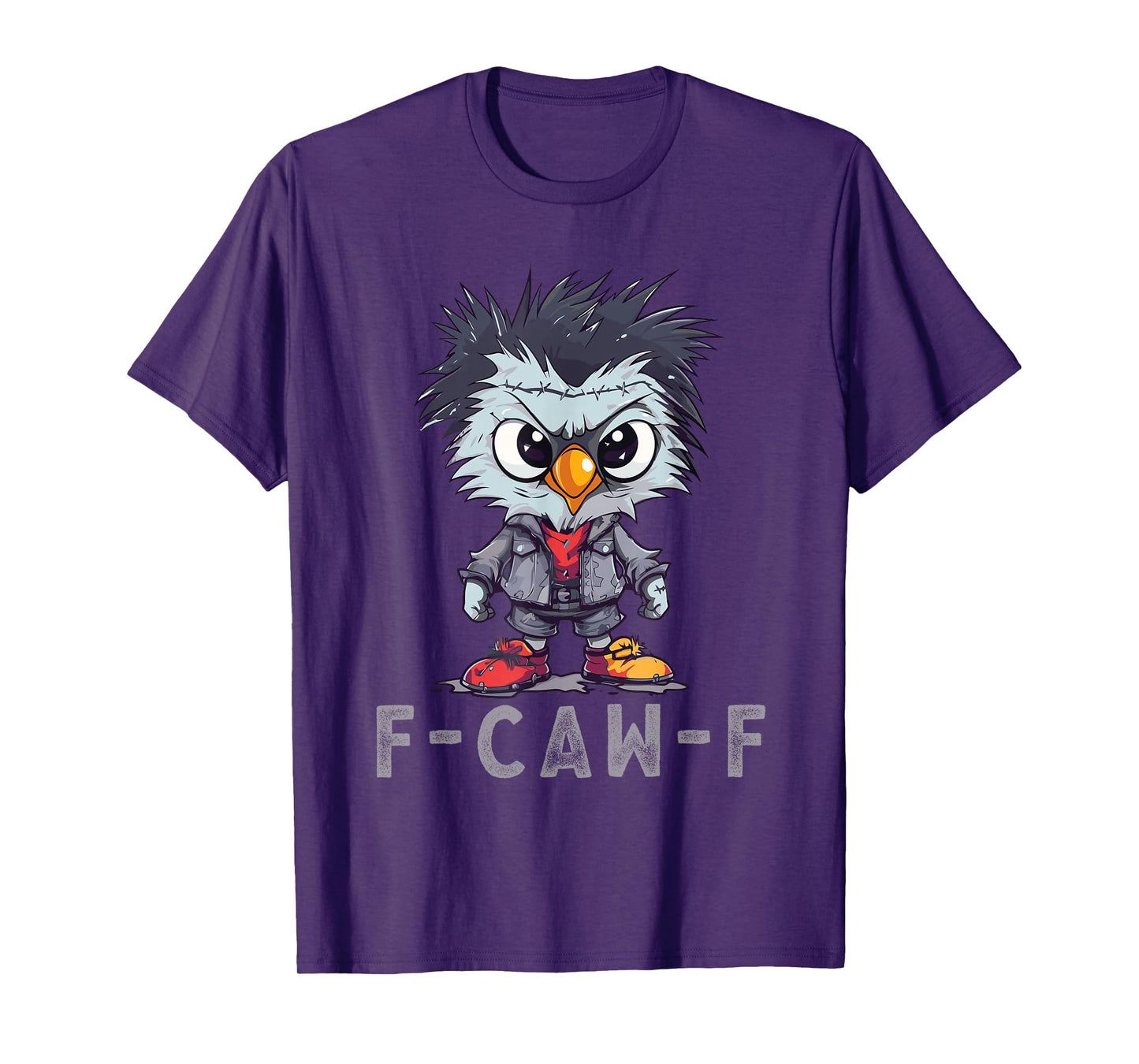 F-Caw-F Funny Chicken FCAWF Humour Quote Baby Rooster Meme T-Shirt
