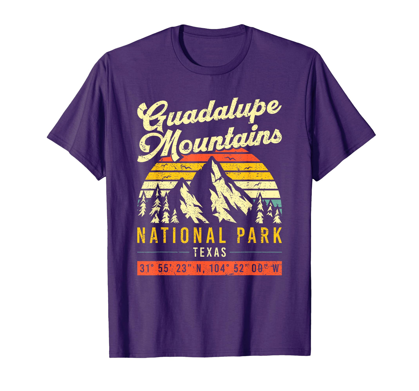 Guadalupe Mountains Texas Vintage Retro National Park T-Shirt