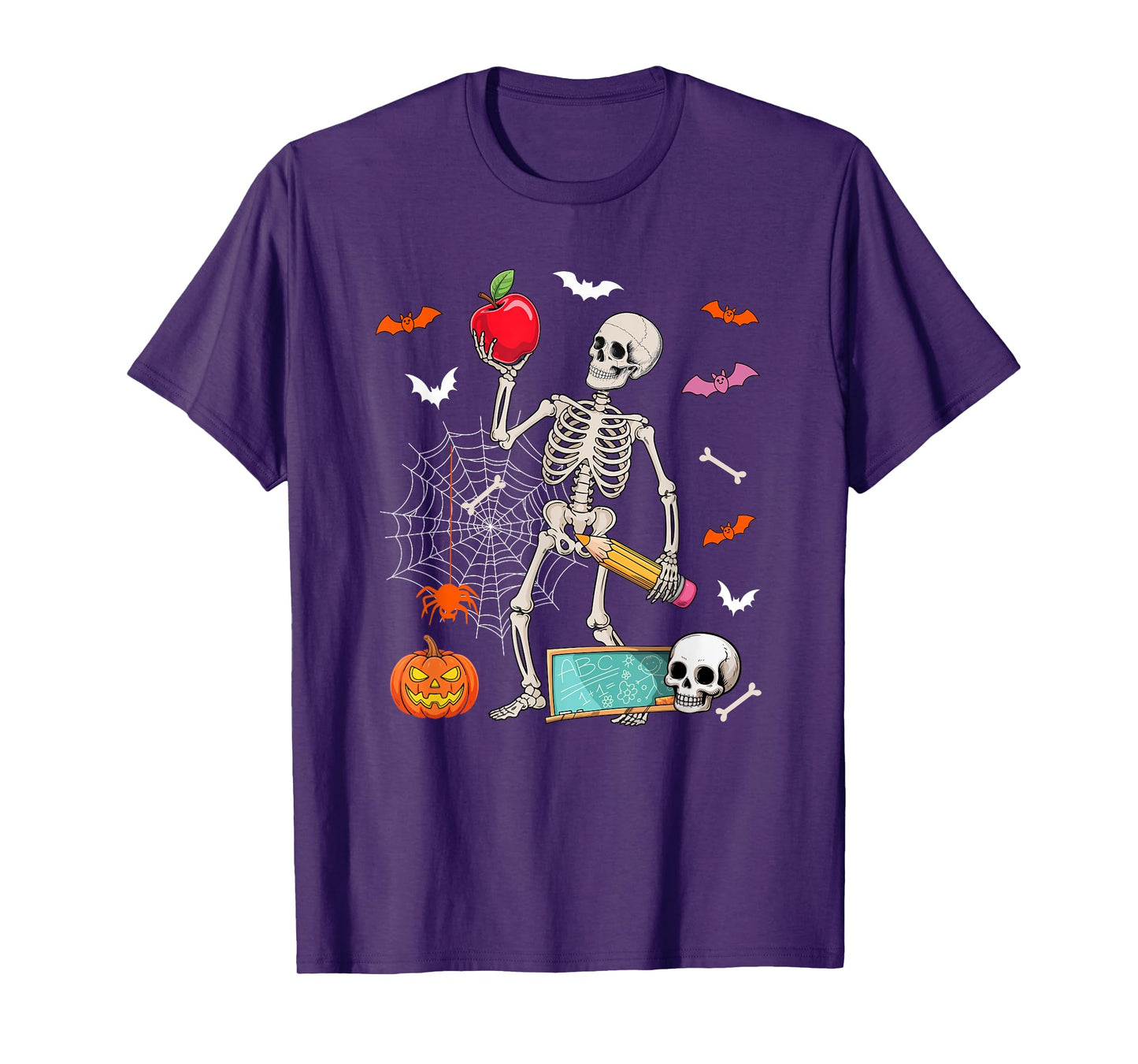 Assistant Teacher Job Horror Skeleton Halloween Costume Team T-Shirt