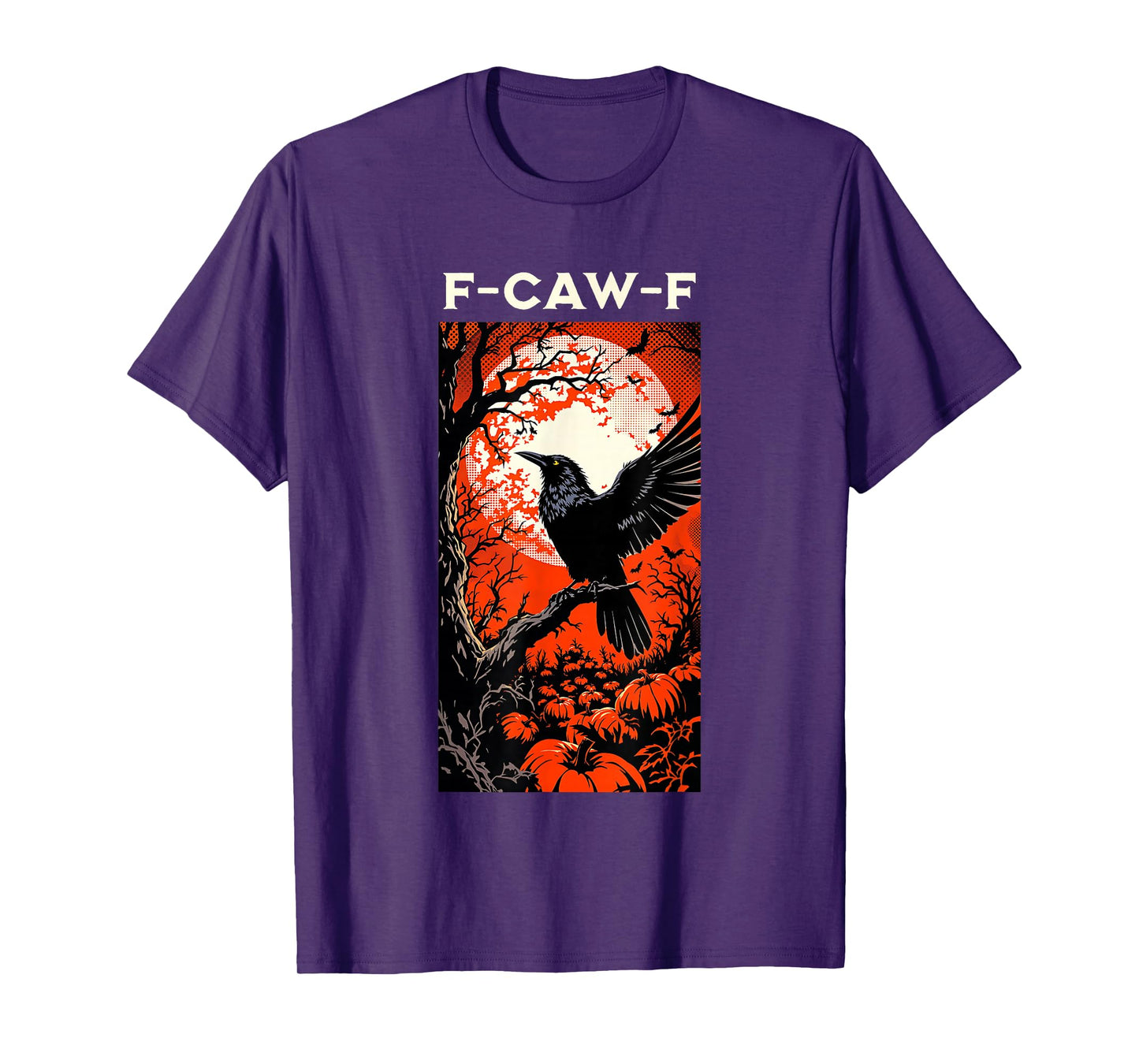 F Caw F Raven Crow Halloween T-Shirt