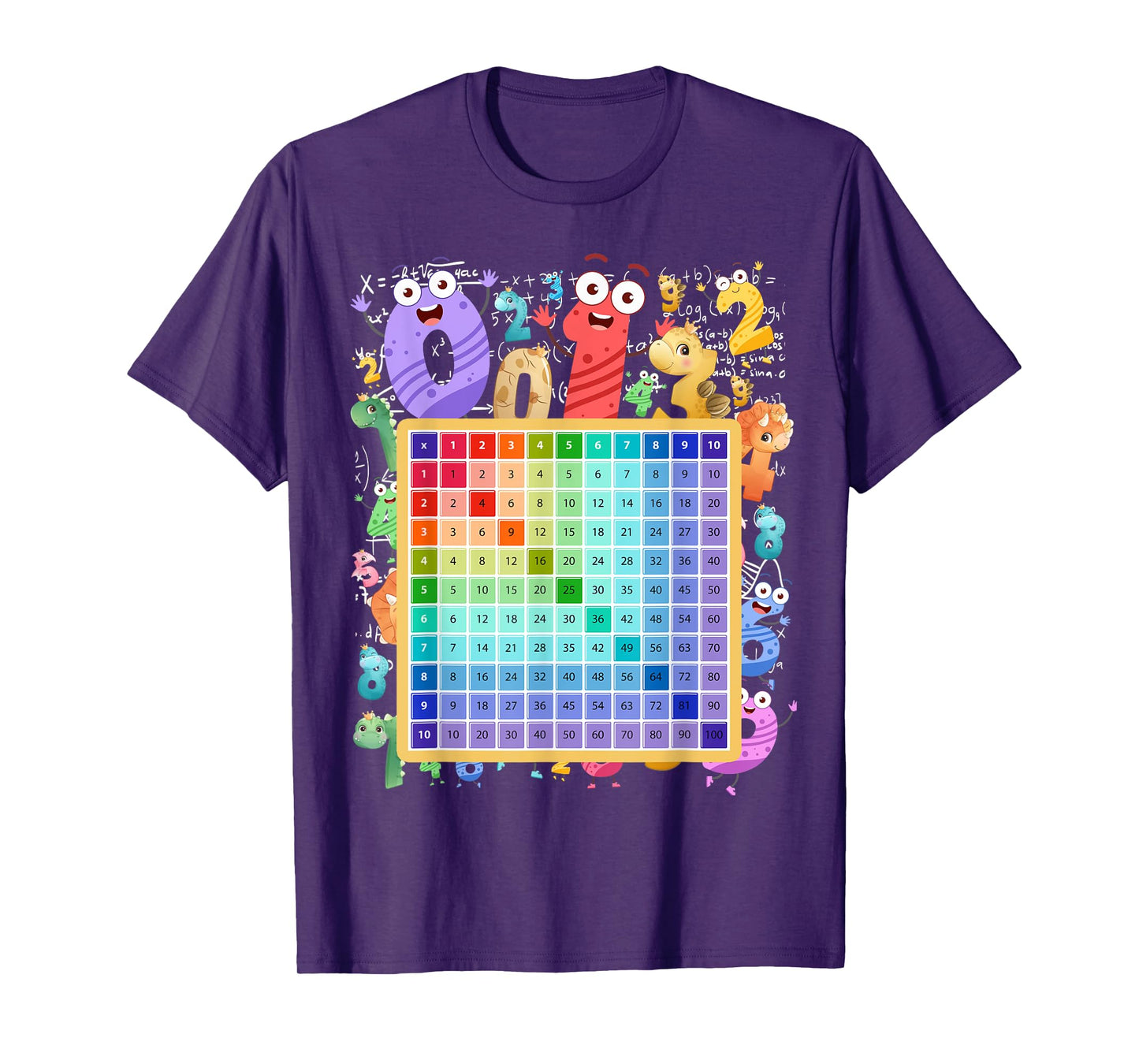 Maths Numbers Costume Idea For Kids & Multiplication square T-Shirt