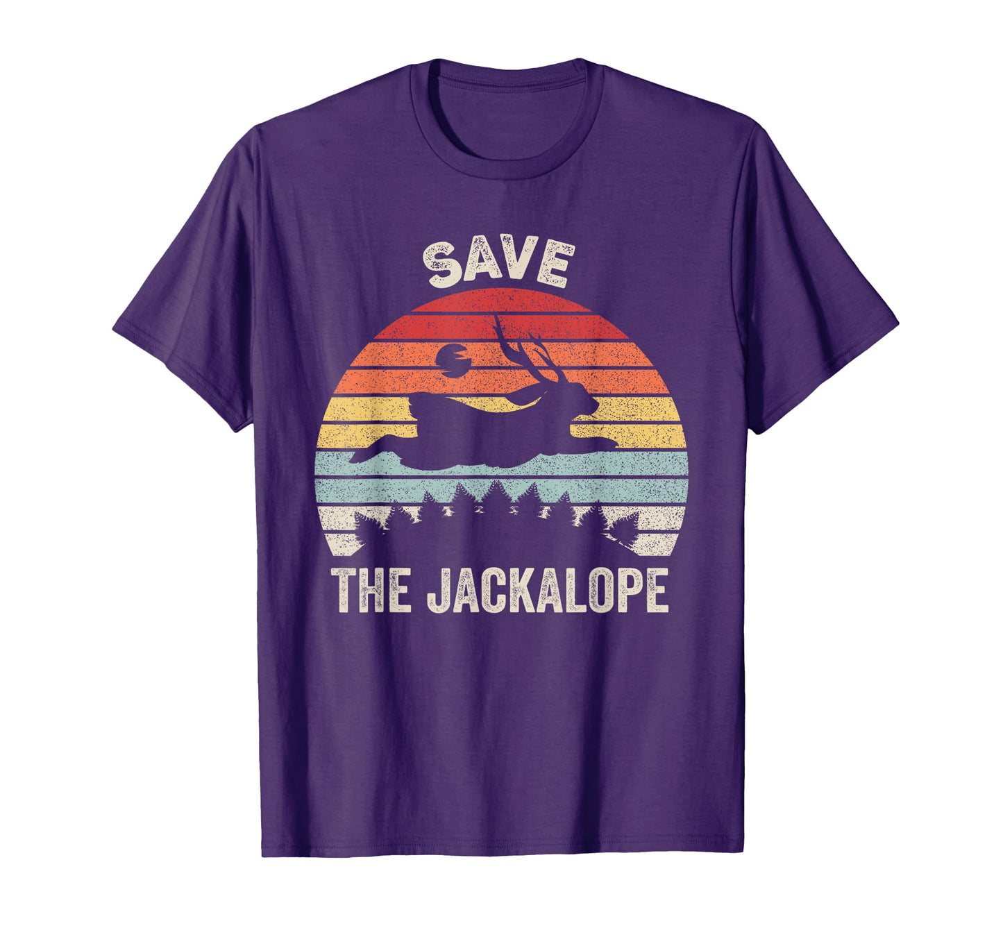 Retro Save The Jackalope Shirt Animal Lover Gift Vintage T-Shirt