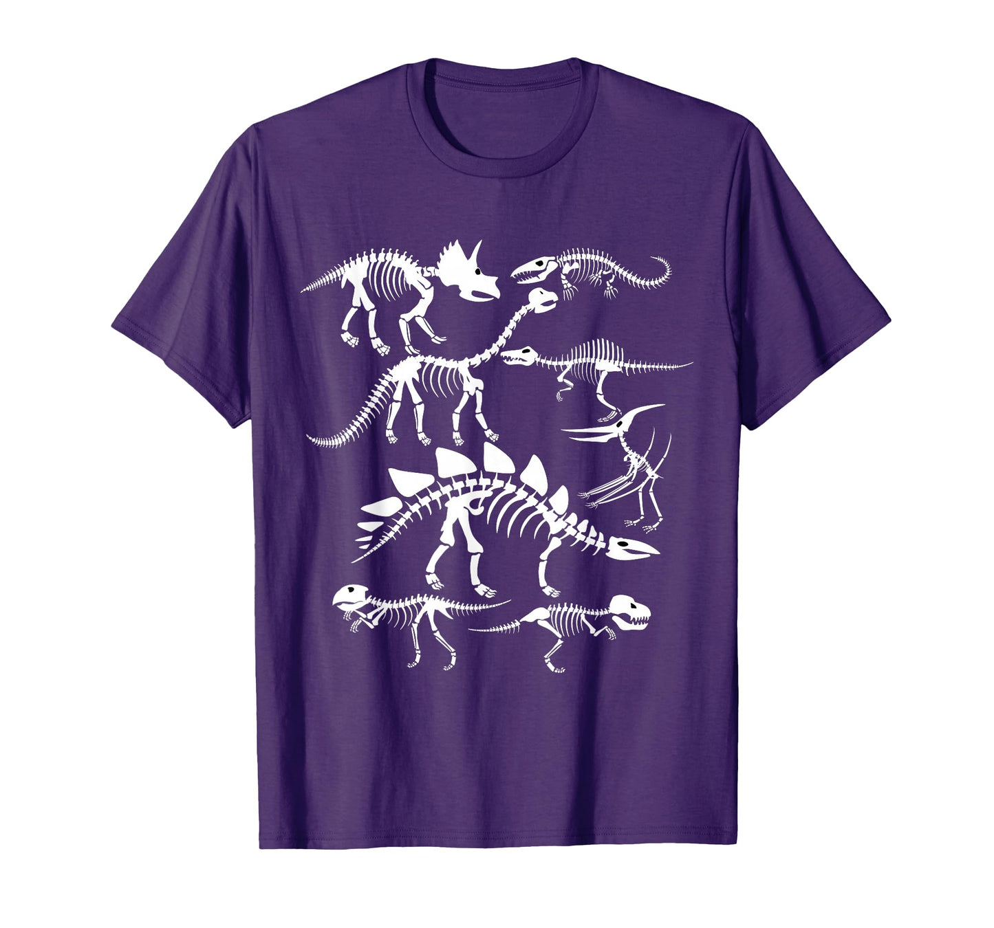 Dinosaurs Paleontology Types of Dinosaurs Skeleton Bones T-Shirt