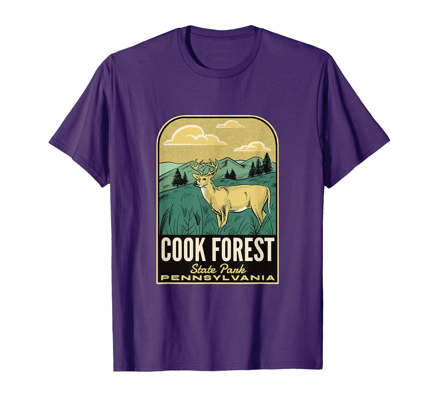 Cook Forest State Park PA Vintage Travel T-Shirt