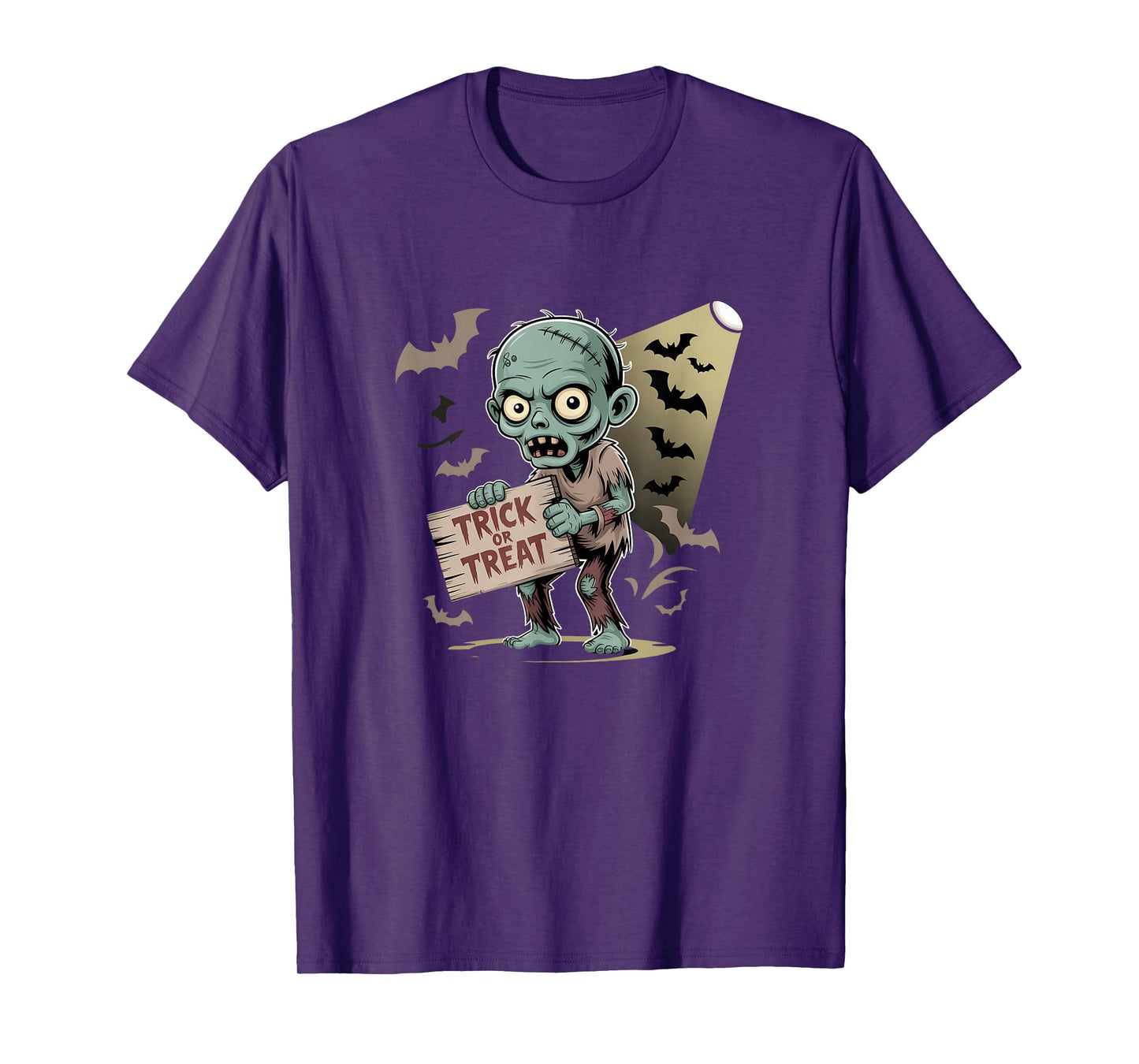 Spooky Trick or Treat Zombie Gift for Men Women T-Shirt
