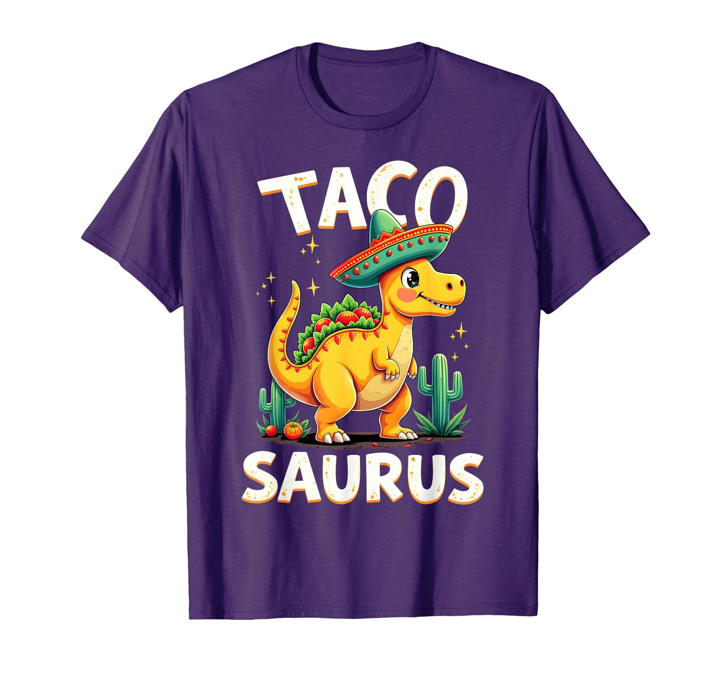 Tacosaurus Taco Dinosaur Funny Dino Cinco De Mayo Mexican T-Shirt