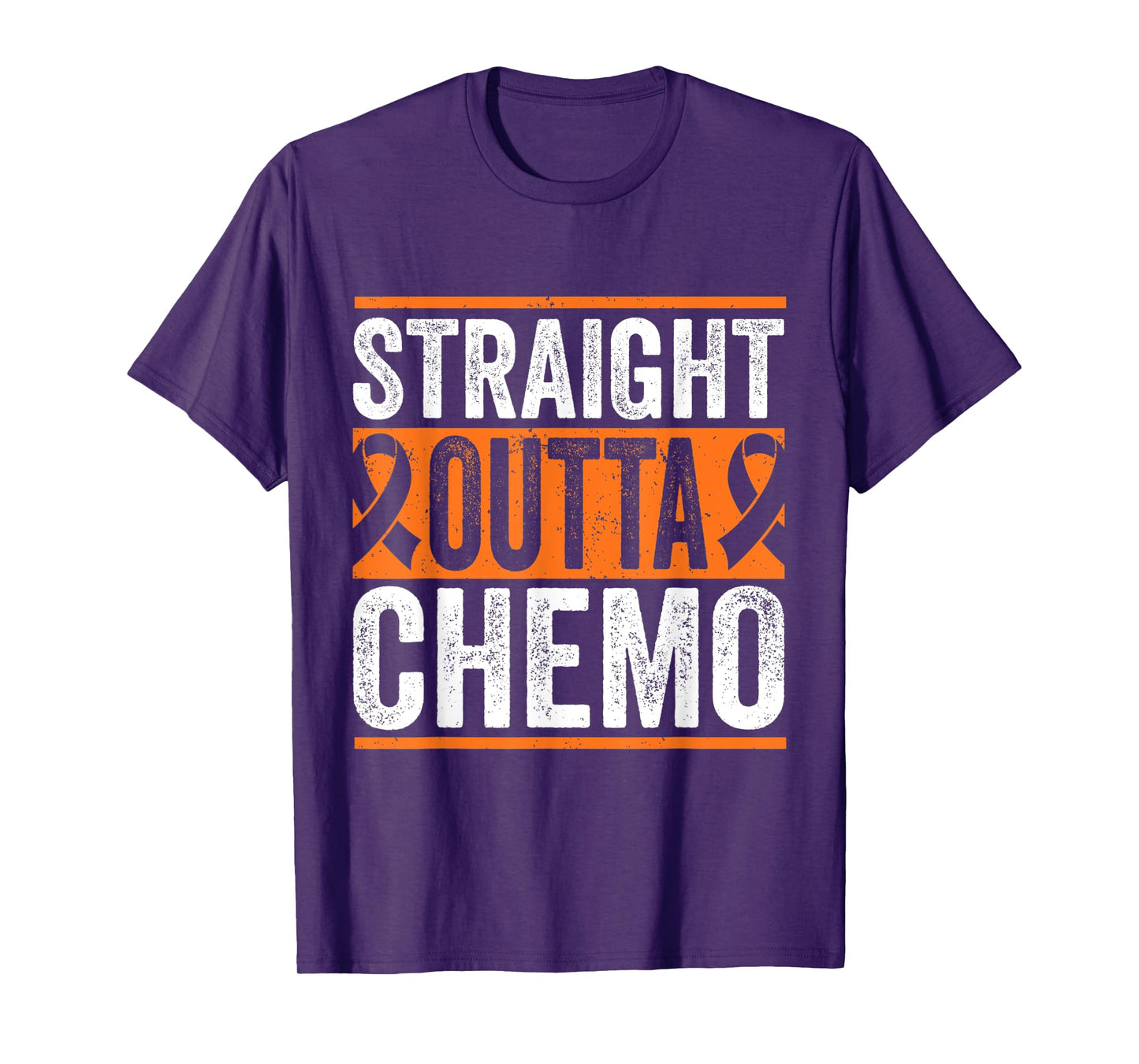 Straight Outta Chemo Leukemia Cancer Fighter T-Shirt