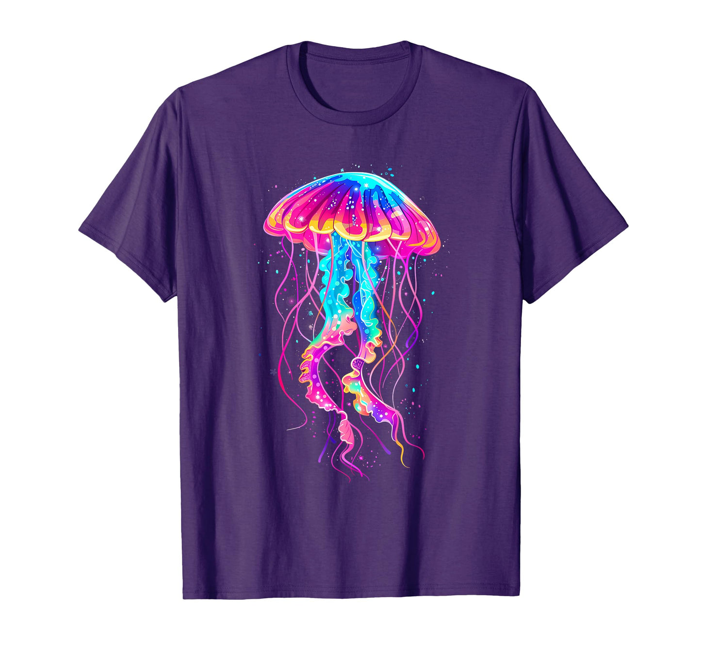 Jellyfish Sea Ocean Jellyfish Motif Marine Mammal Artwork T-Shirt