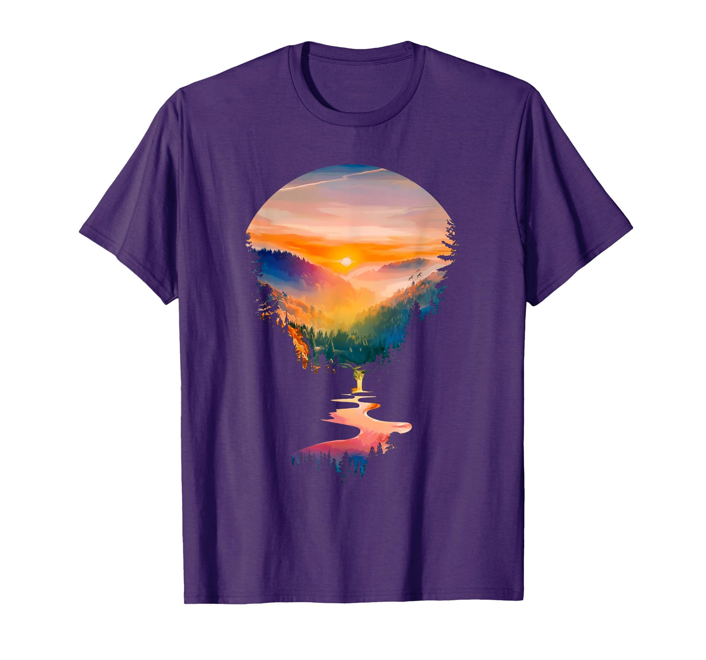Nature Lovers Forest Hiking Mountains Outdoor Trees Nature T-Shirt