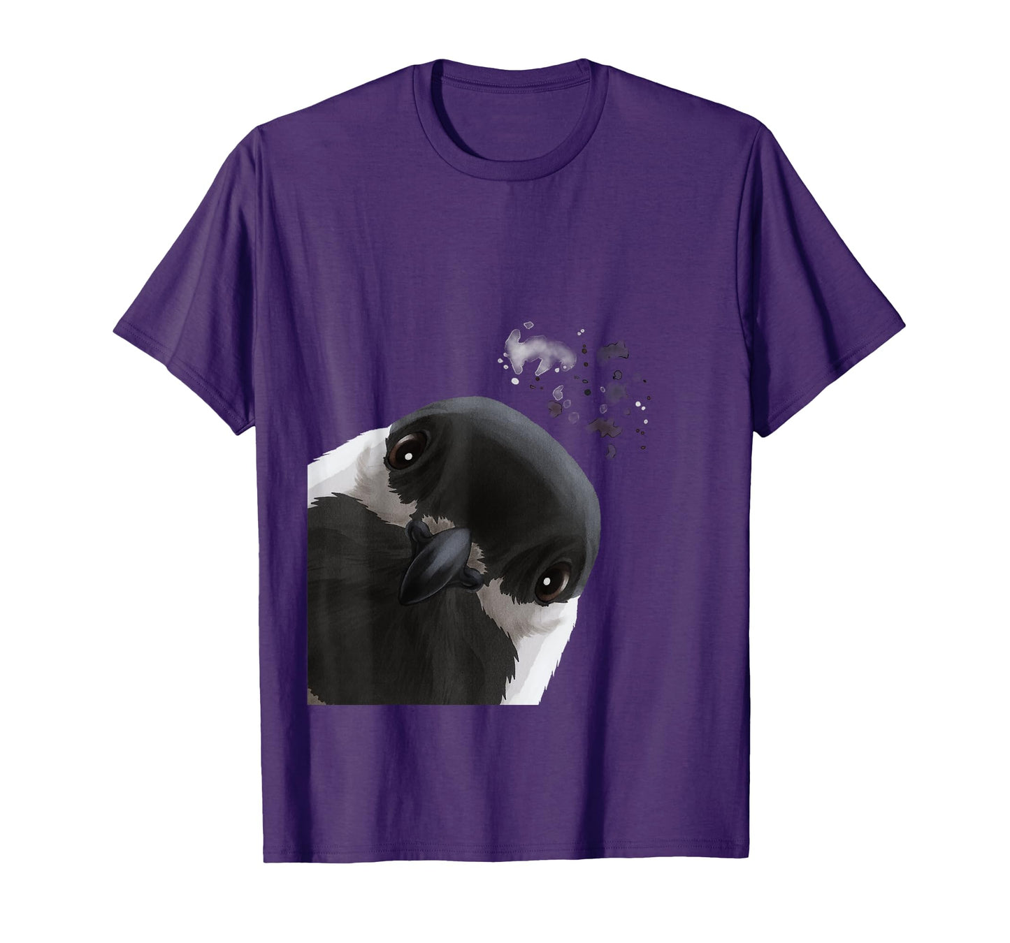 Funny Curious Chickadee Bird T-Shirt
