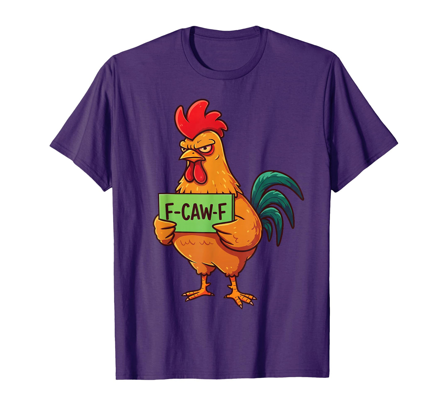 F-Caw-F Black Crow Funny Black Bird Moon Gothic Adult Humor T-Shirt