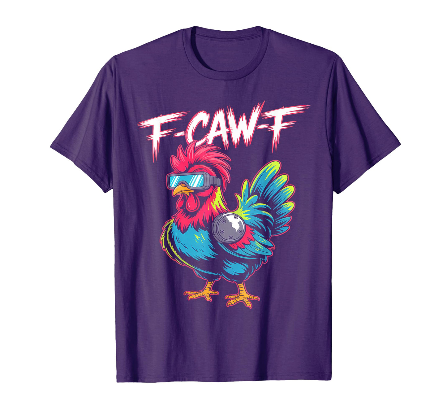 F-Caw-F Cool Rooster Sunglasses Vibe T-Shirt