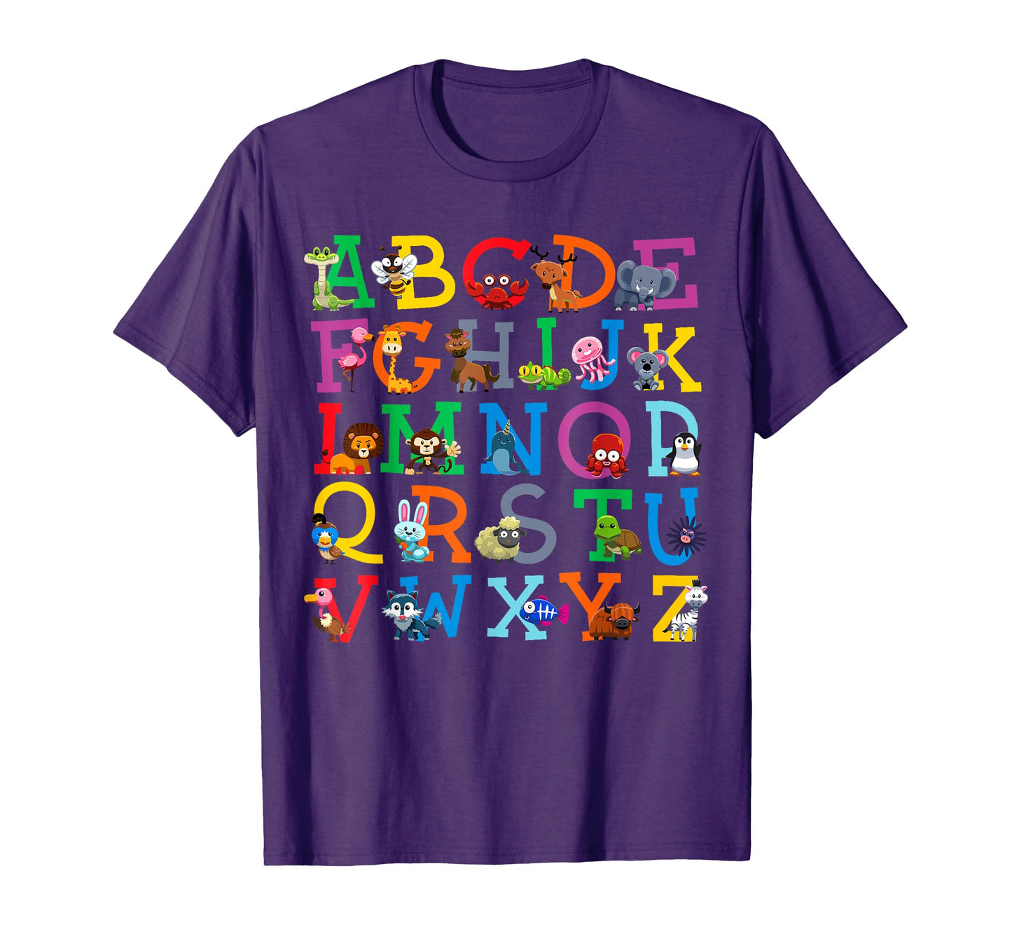 Zoo Animal Alphabet ABCs Animals Learning A-Z ABC Letters T-Shirt