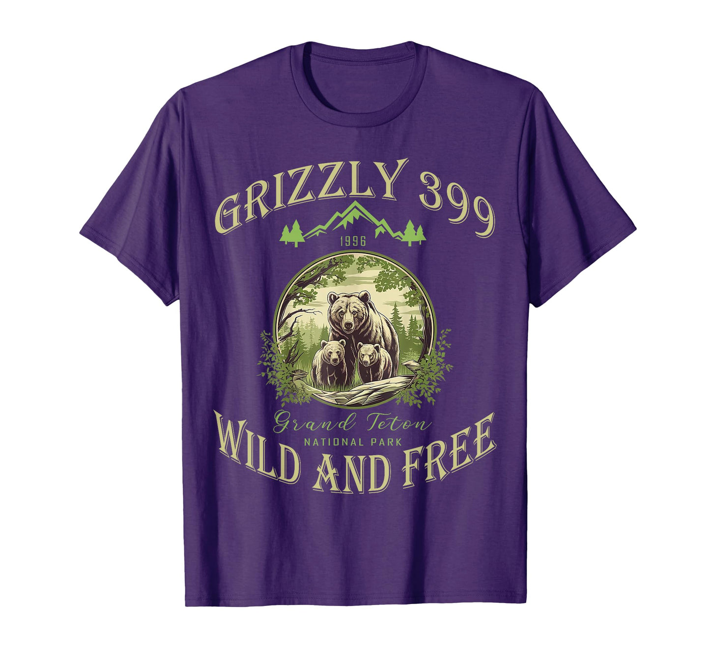 Queen Of The Teton Grizzly 399 Bear Wildlife Forest Preserve T-Shirt