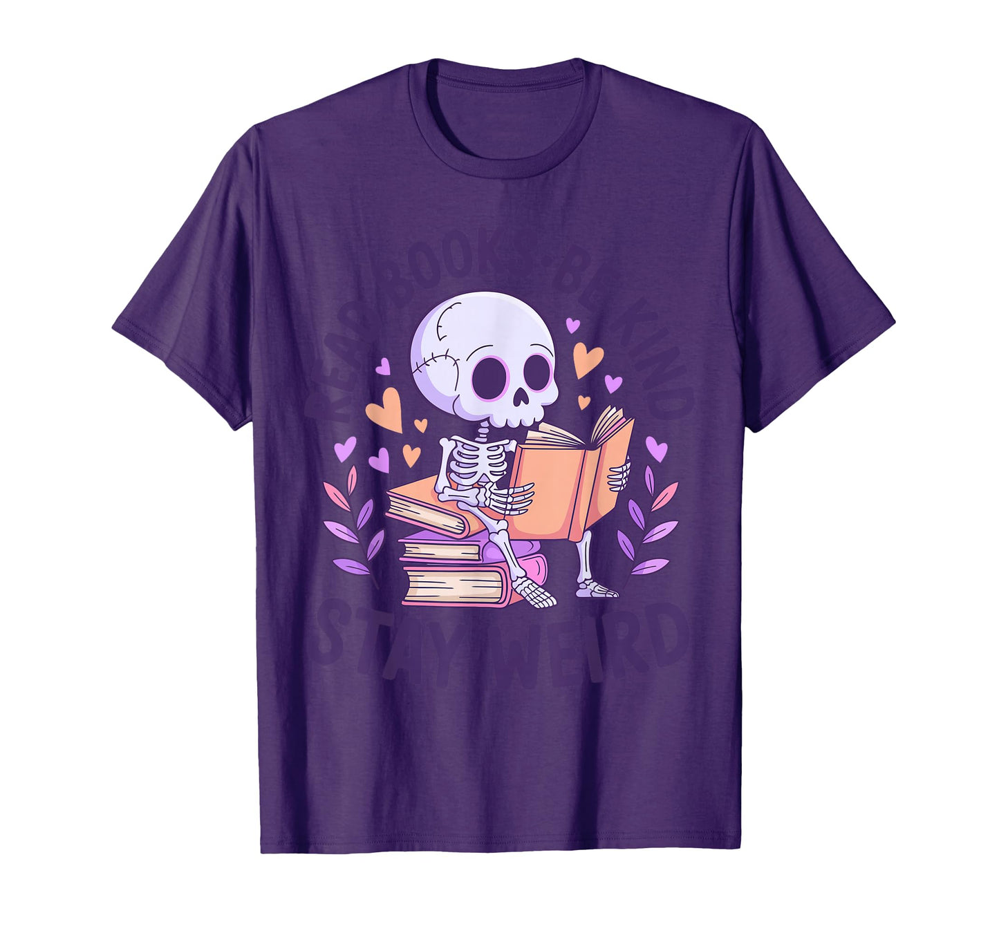 Funny Read Books Cute Skeleton T-Shirt