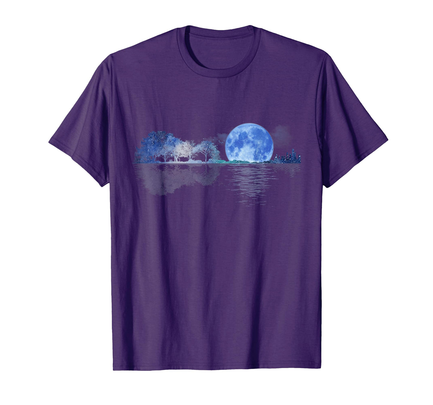 Acoustic Guitar Lake Shadow Nature Guitar Player Guitarist T-Shirt