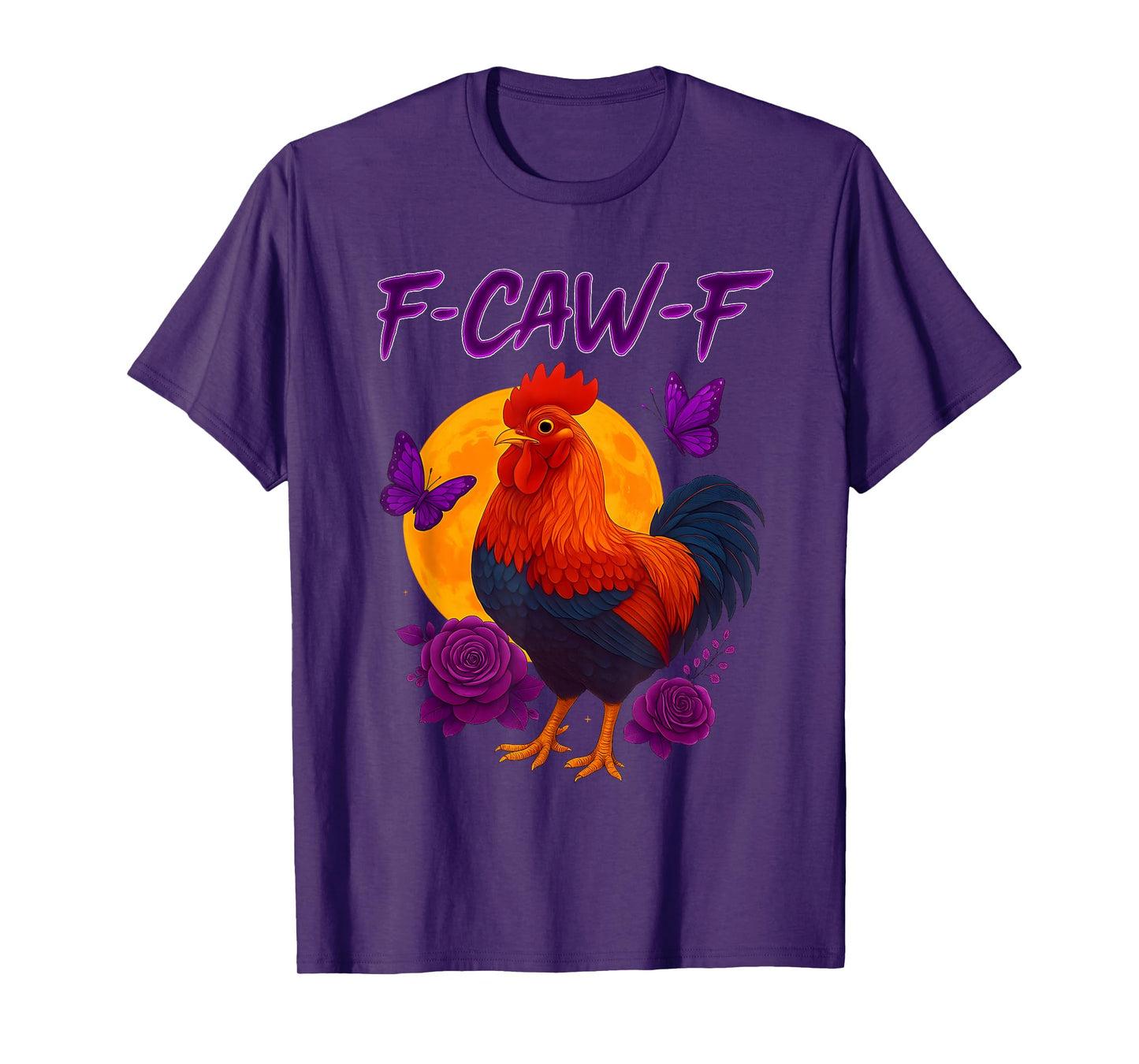 F-Caw-F Funny Chicken Humor Rooster F-Caw-F Meme Halloween T-Shirt