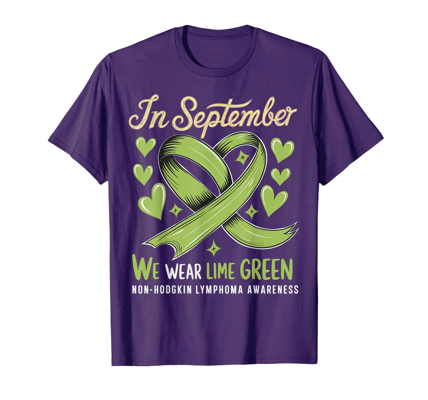 In September We Wear Lime Green Non-hodgkin Lymphoma T-Shirt