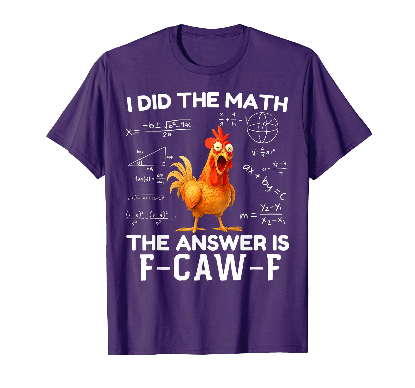 F-Caw-F Funny Chicken Humor Quote Rooster Meme T-Shirt