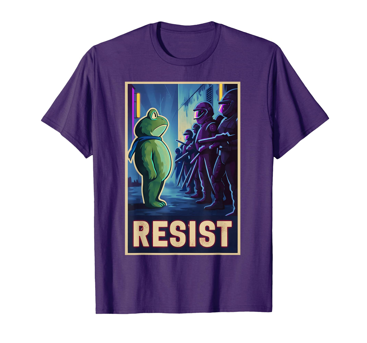 Funny Portland Frog Protest Activist Nature Eco Movement T-Shirt