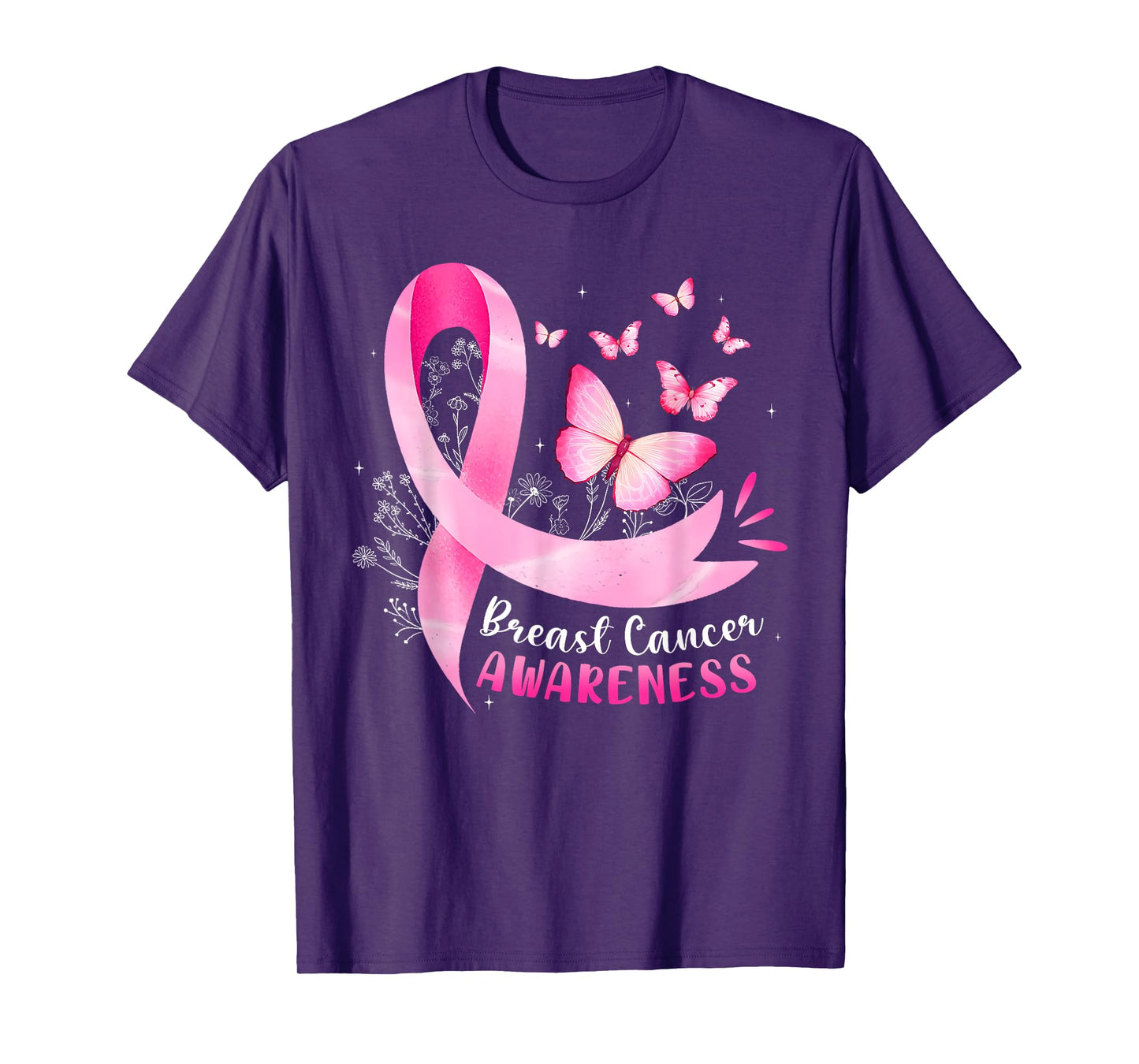 Pink Ribbon In October We Wear Pink Breast Cancer Awareness T-Shirt
