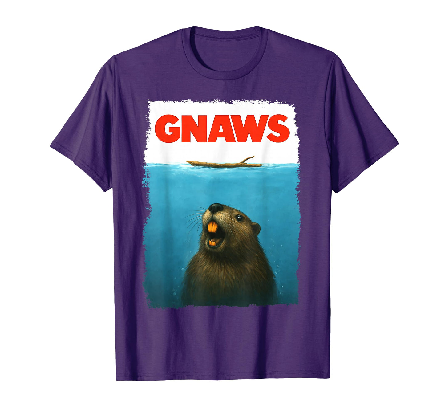 GNAWS Movie Parody Poster, Funny Beaver T-Shirt