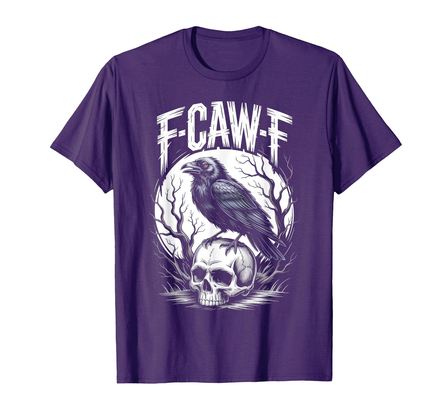 Funny F-Caw-F Black Crow Sound Meme Humor T-Shirt