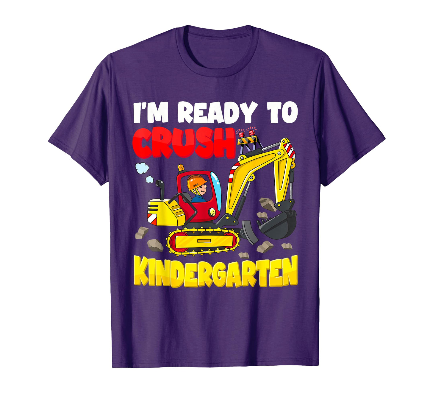 Ready To Crush Kindergarten Construction Back To School Boy T-Shirt