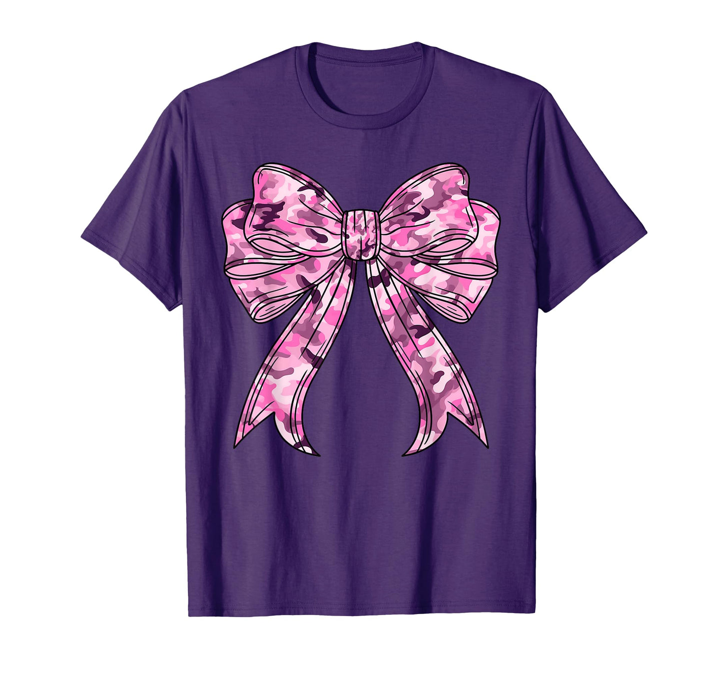 Pink Camouflage Camo Coquette Bow Hunting For Women Kids T-Shirt