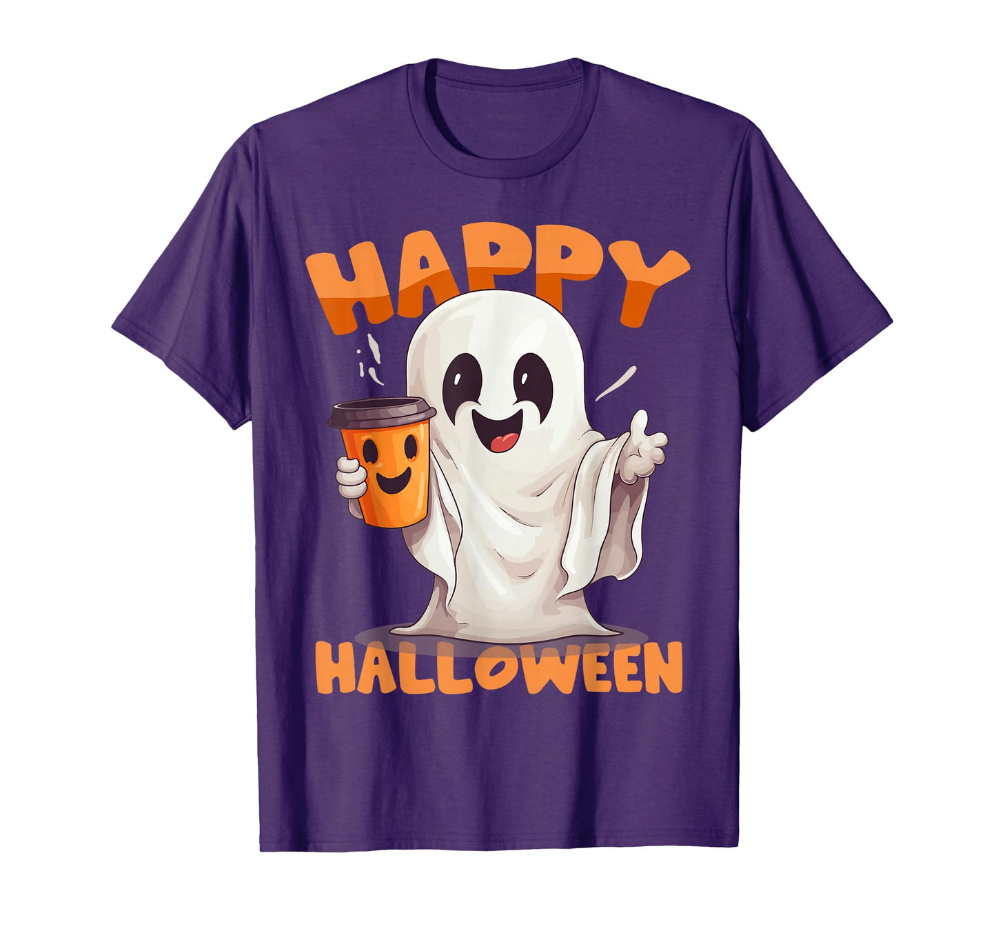 Funny Happy Halloween Boo Ghost Matching Family Couples 2025 T-Shirt
