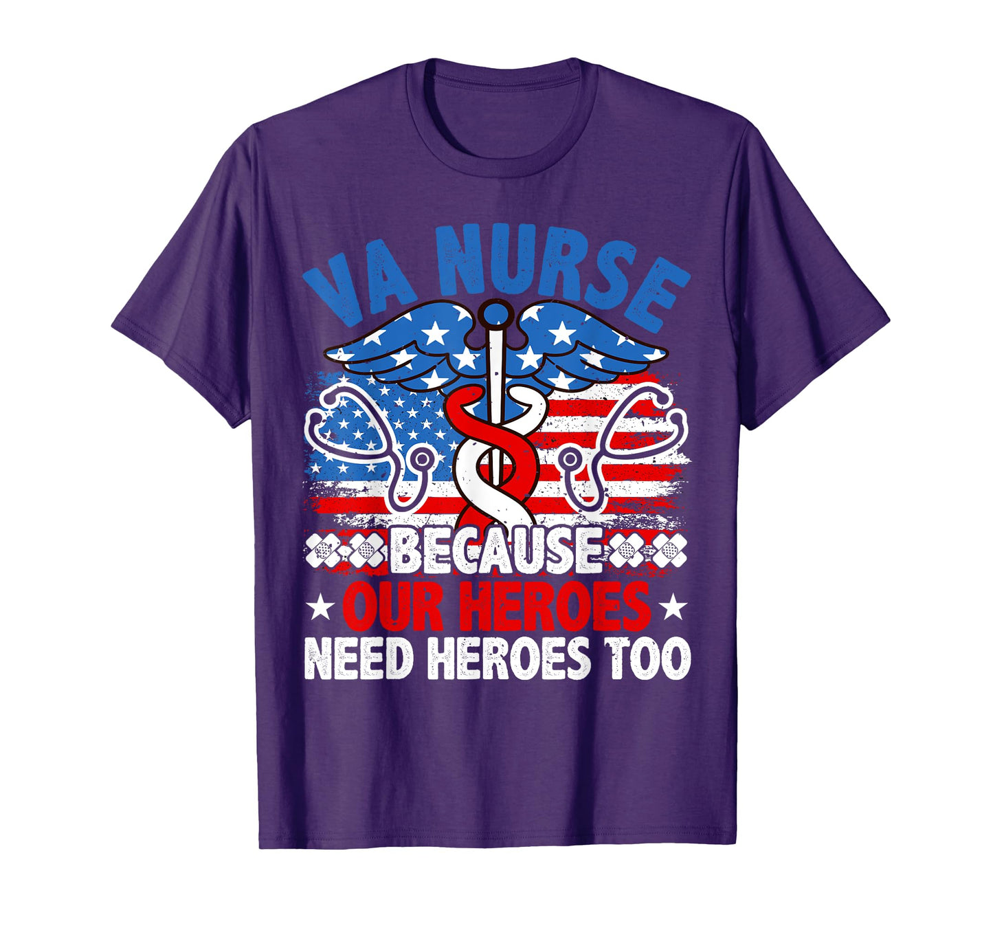VA Nurse, Veteran & Patriot Nursing, US Military Nurse T-Shirt
