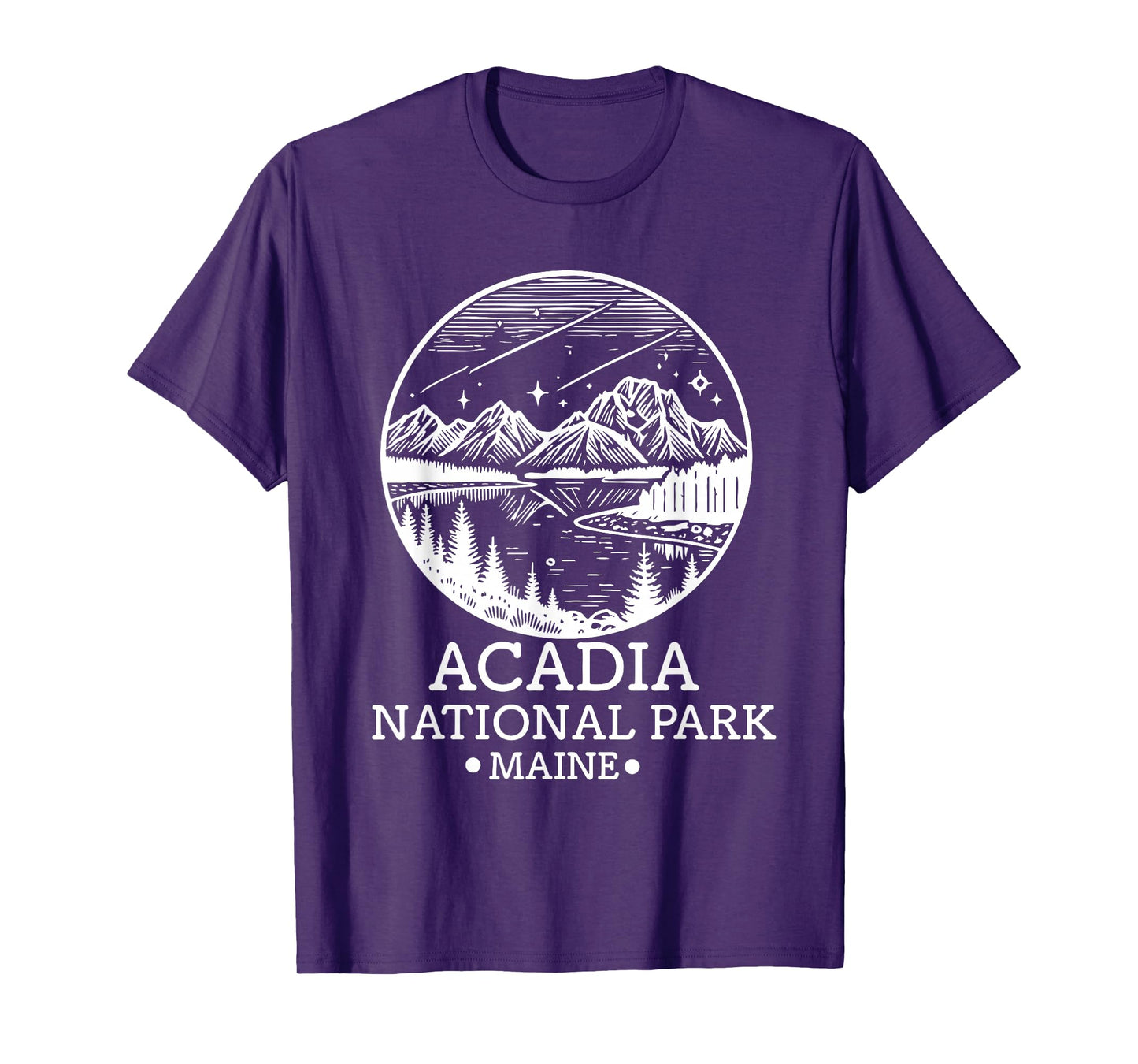Acadia National Park Souvenir Maine Retro for Men Women Kid T-Shirt