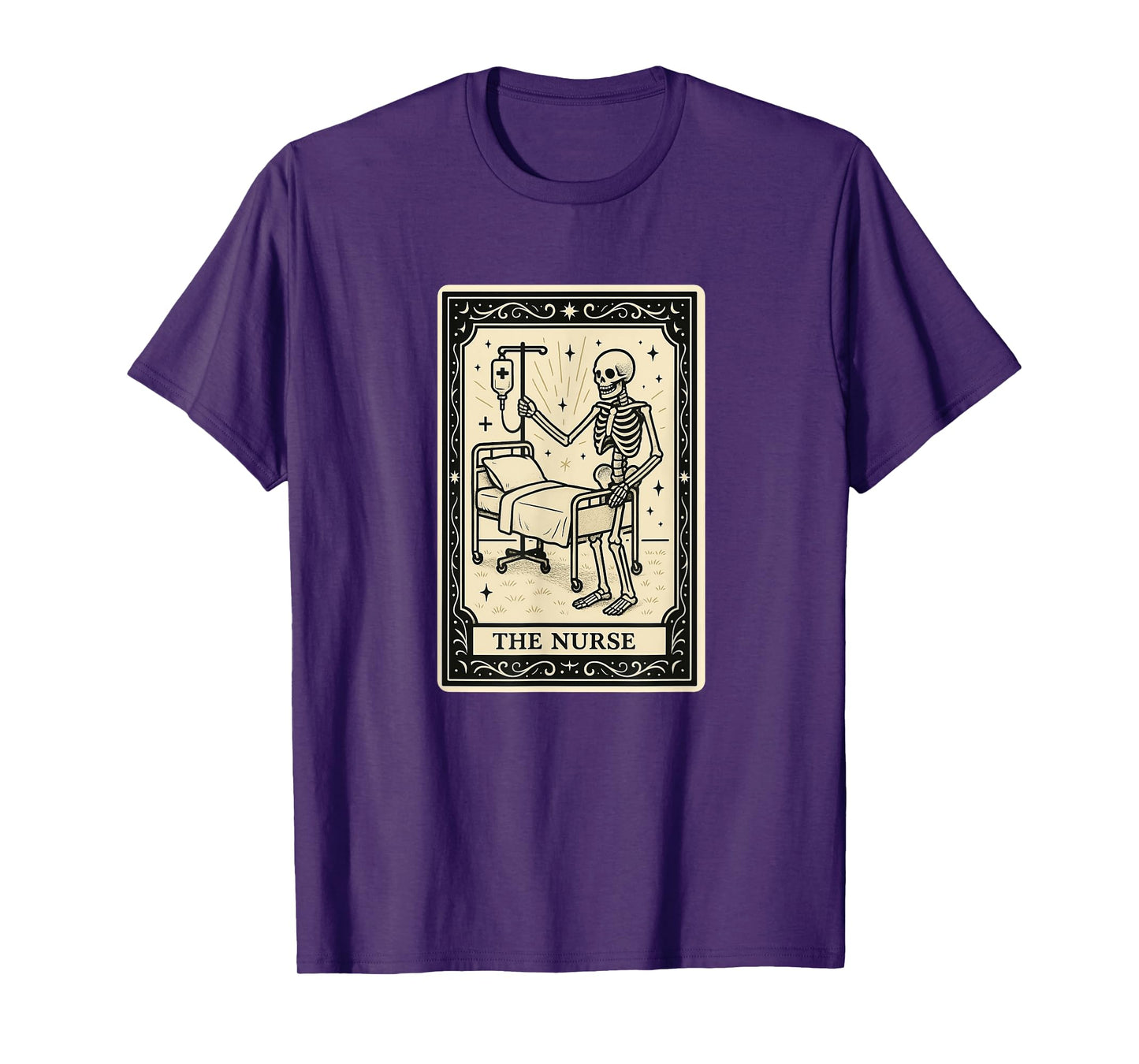 Nurse Tarot Card Halloween Spooky Gothic RN LVN LPN NICU ER T-Shirt