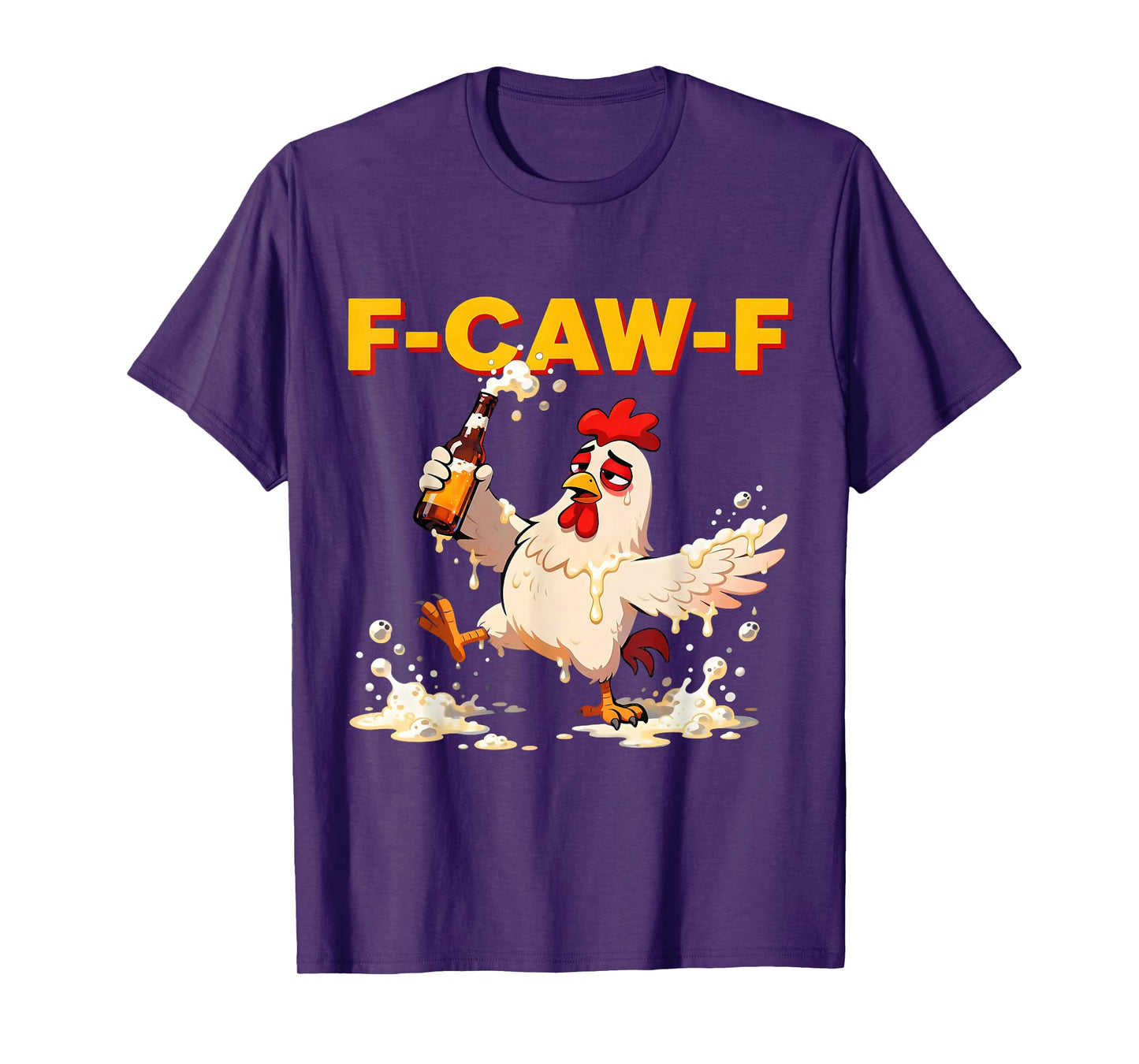 F-Caw-F Black Crow Bird Retro Vintage T-Shirt