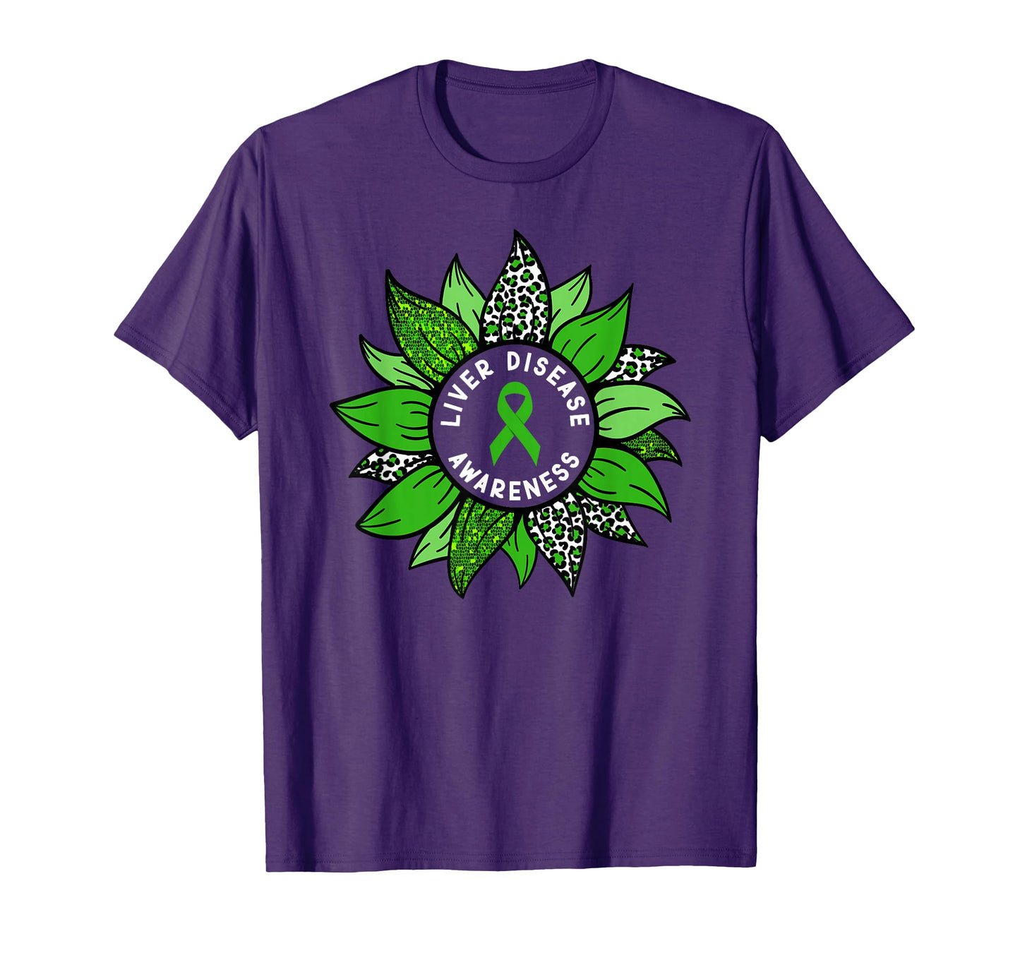 Liver Disease Awareness Month Flower Liver Disease Warrior T-Shirt